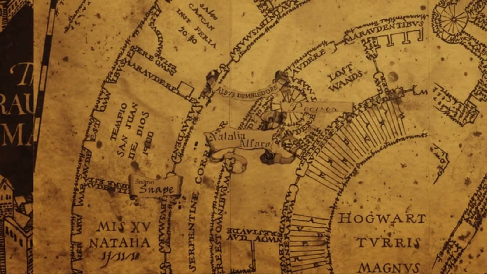 1600x900 Download Hogwarts Marauders Map Wallpaper