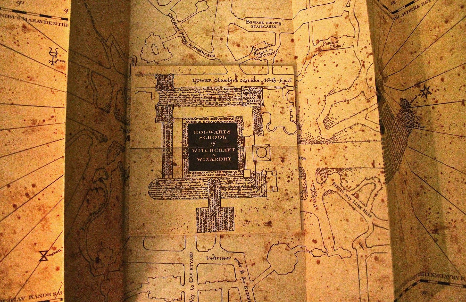 1920x1244 Download Box On Folded Marauders Map Wallpaper