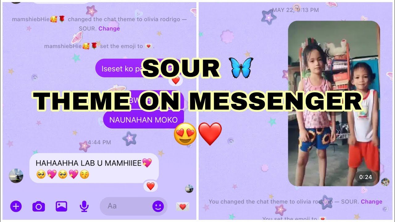 1280x720 OLIVIA RODRIGO “SOUR” THEME ON MESSENGER