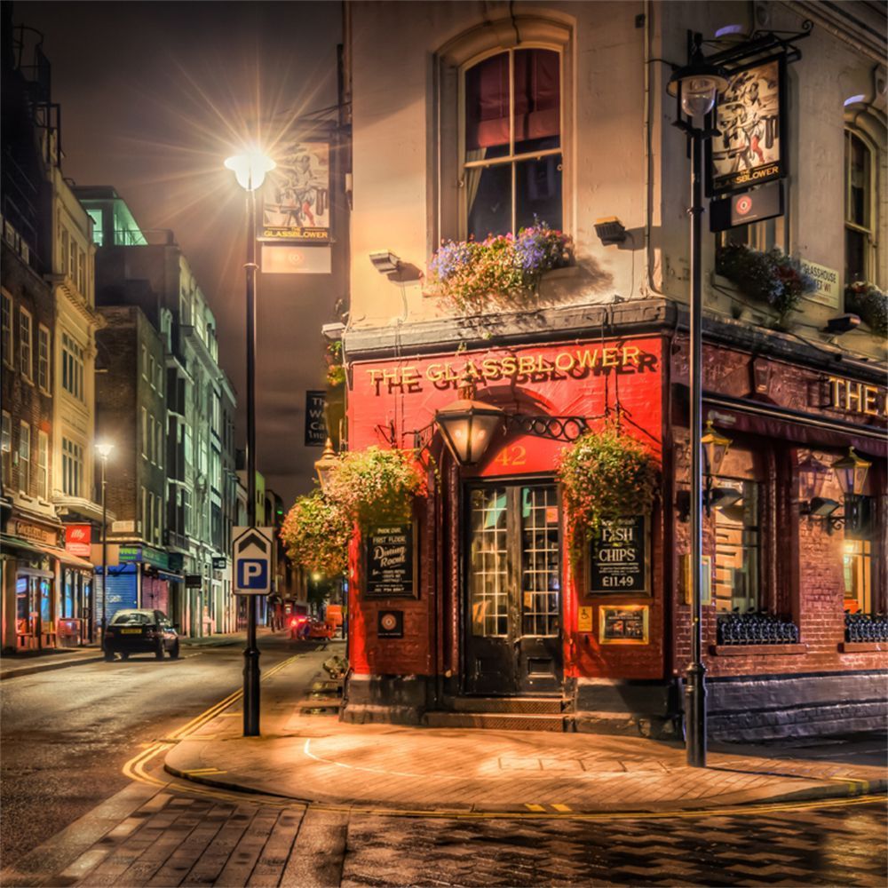 1000x1000 Custom Retro Old Street View Western Restaurant Wallpaper Cafe Nostalgic Mural American Hotel Photo Wallpaper For Wall Covering