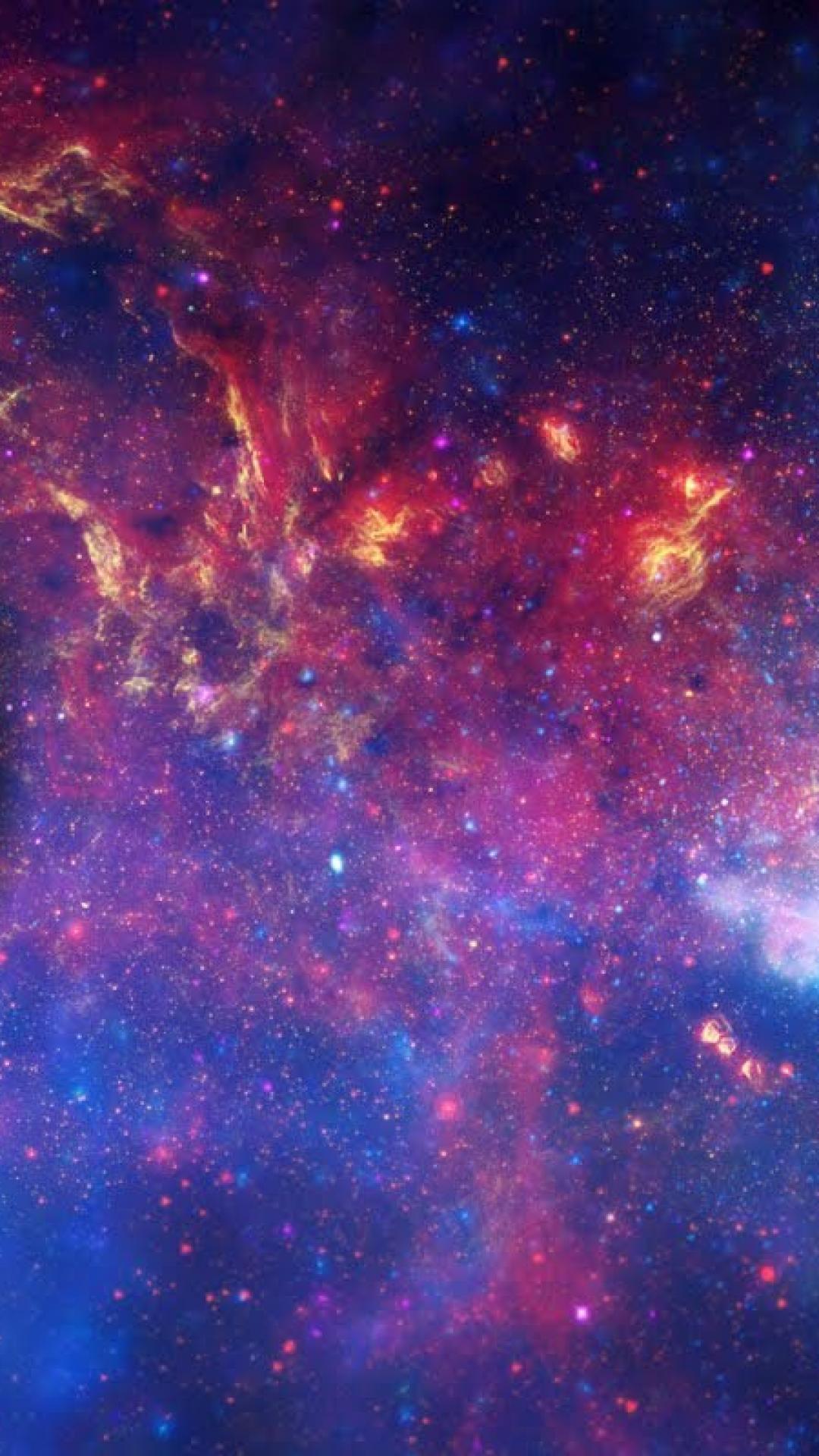 1080x1920 Outer space galaxies earth hipster mustache colors wallpaper