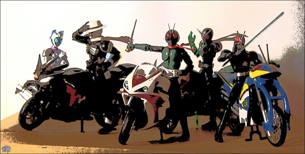 1256x636 Wallpaper : Welcome To The Kamen Biker Club By X Verine