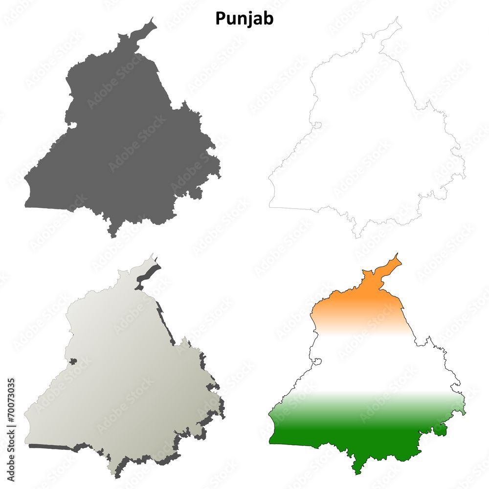 1000x1000 Punjab Map Image