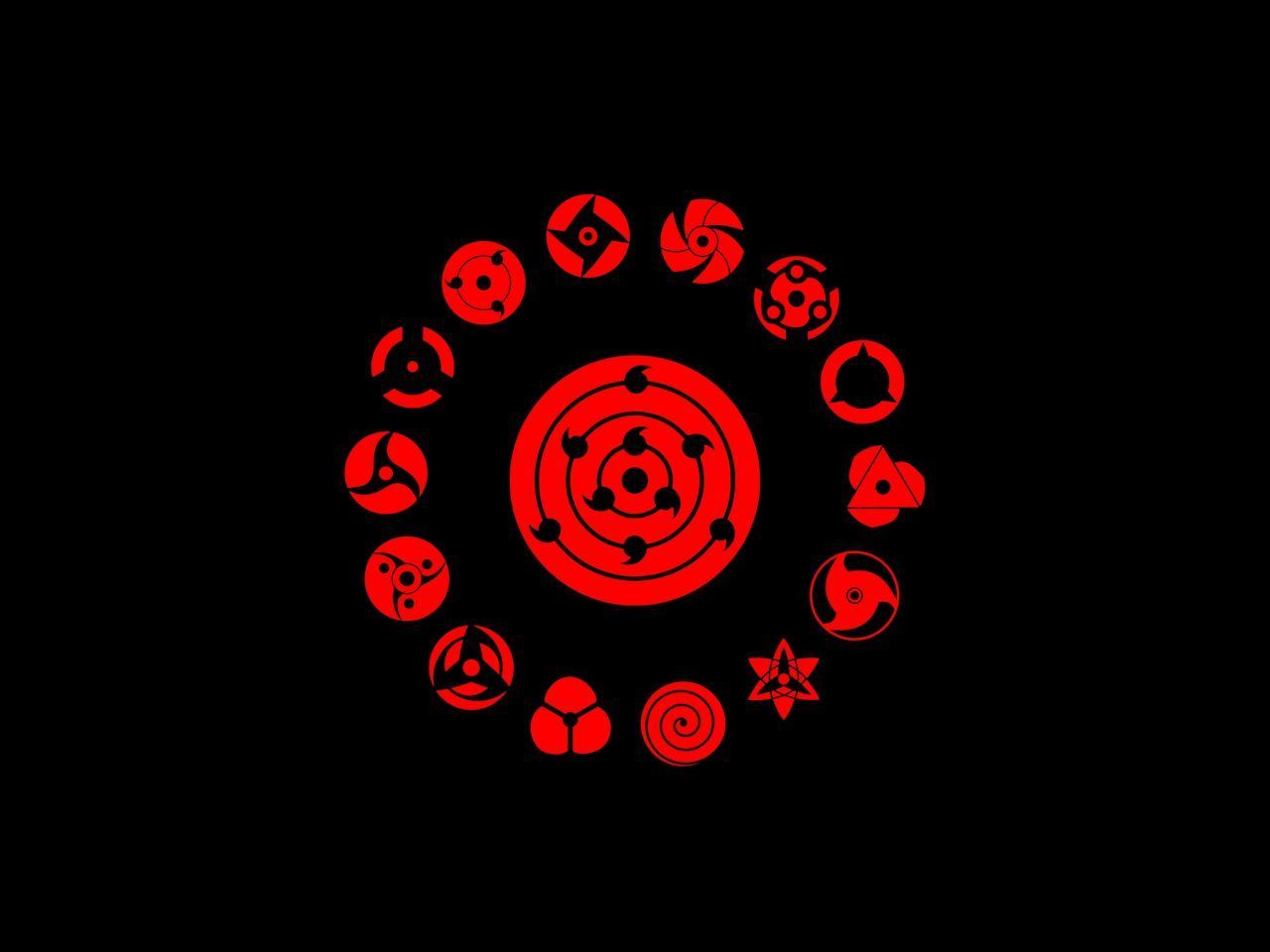 1280x960 Download wallpaper 1280x960 logo, minimal, naruto, standard 4:3 fullscreen 1280x960 HD background, 21456
