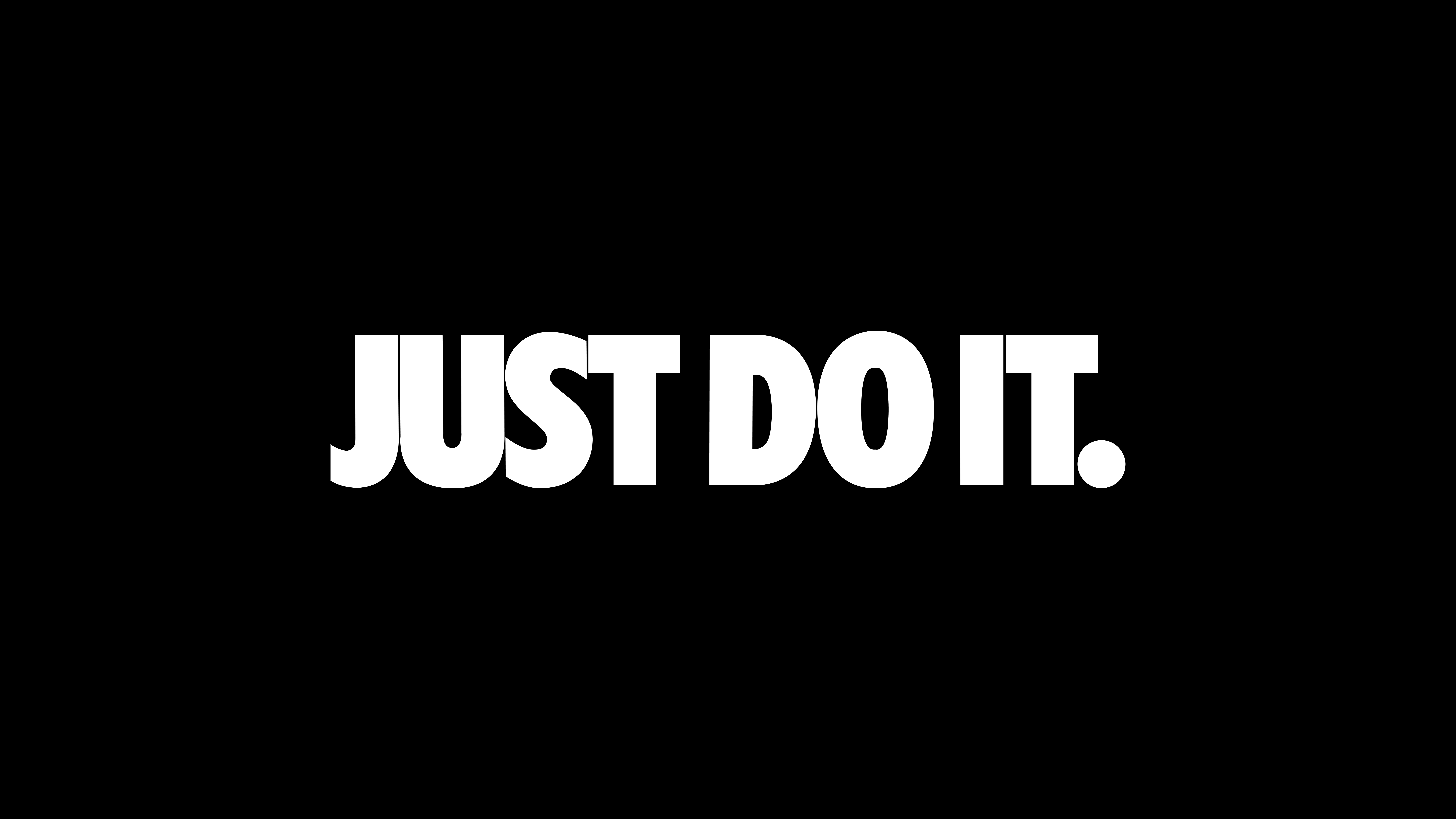 7680x4320 Just Do It Wallpaper 4K, Black background, 8K, Nike