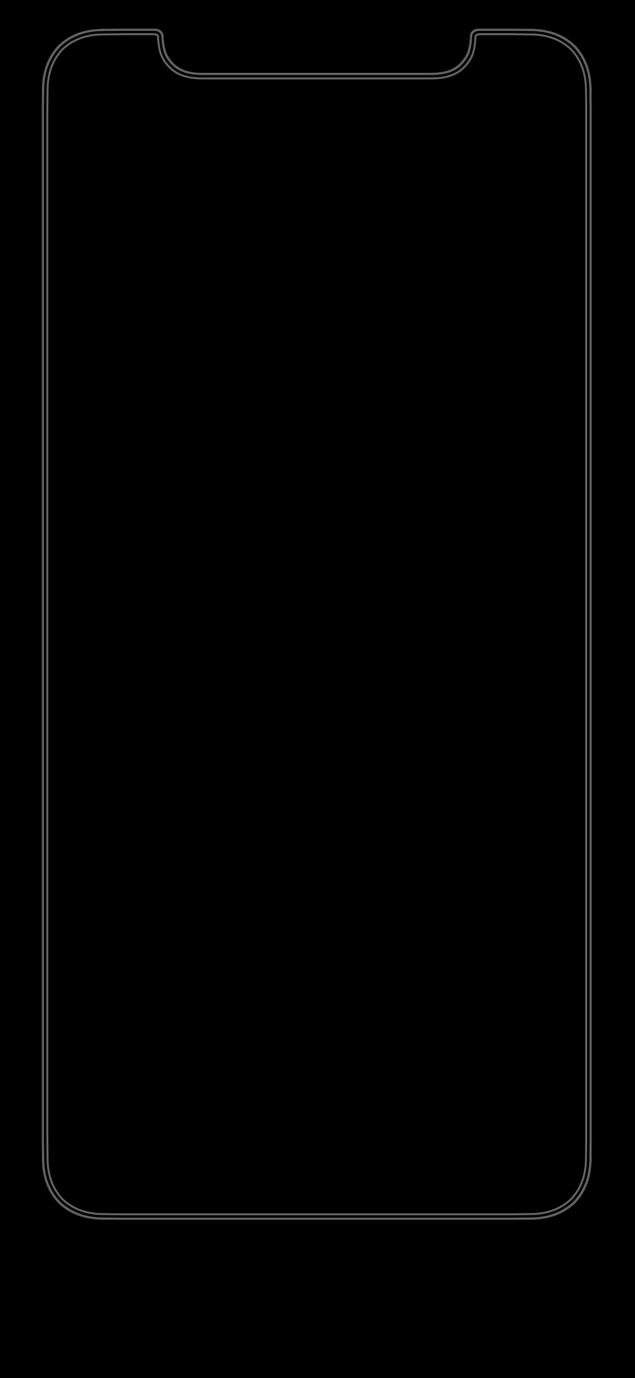 1301x2820 All black wallpaper