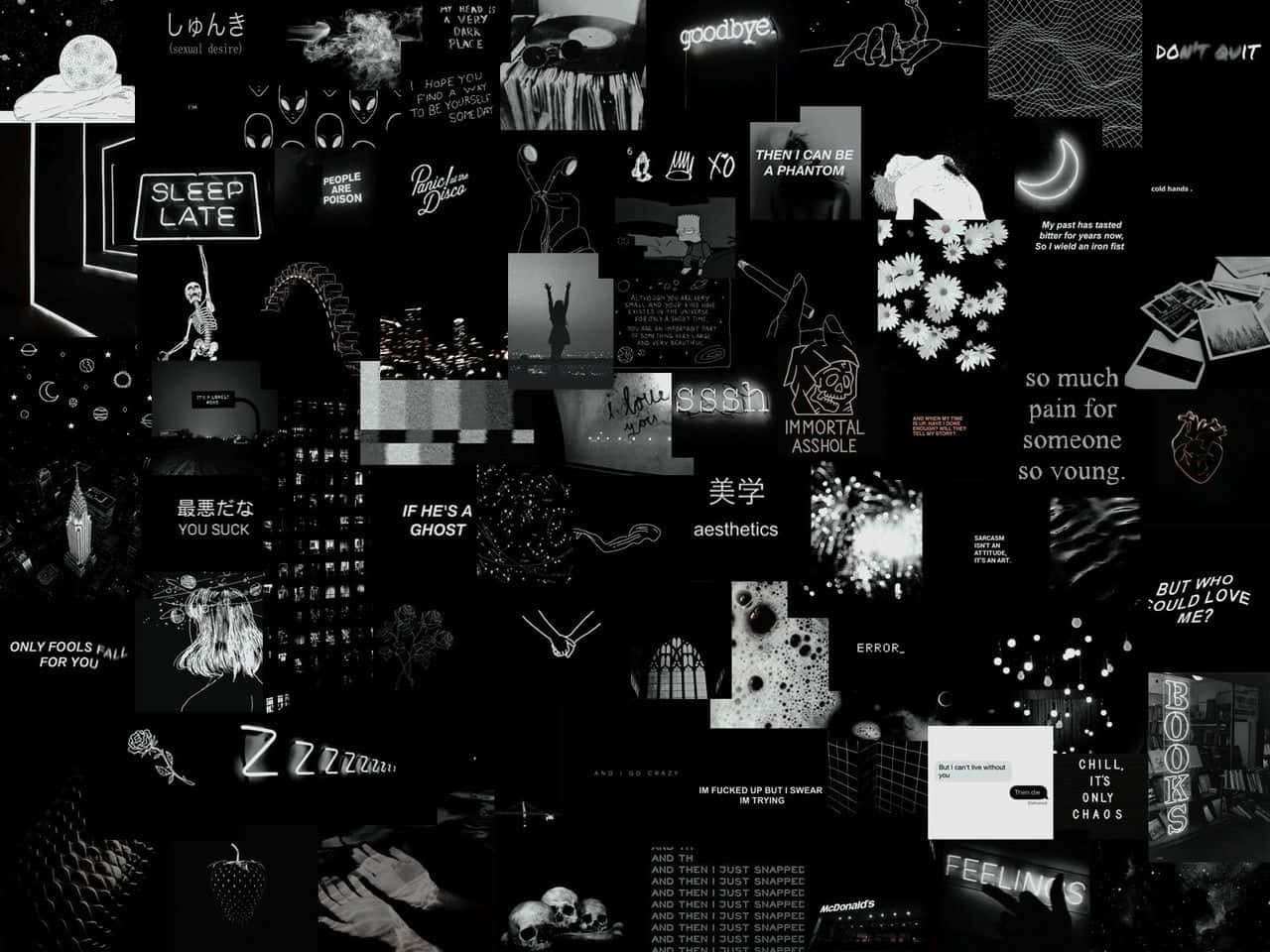 1280x960 Aesthetic Black Background