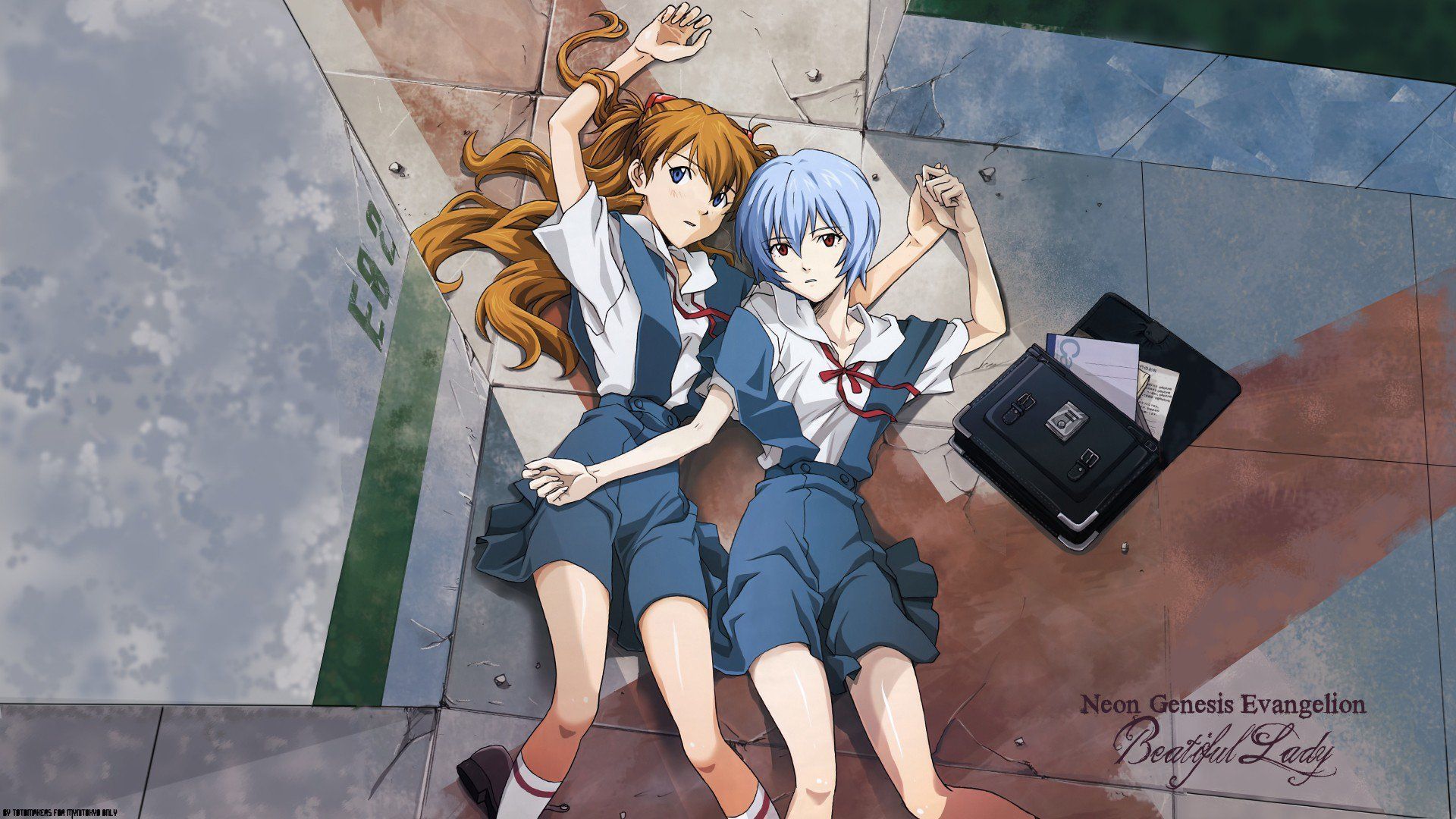 1920x1080 RandomBoard - #wallpaper #Neon Genesis Evangelion, #anime girls, #Asuka Langley Soryu, #Ayanami Rei / X