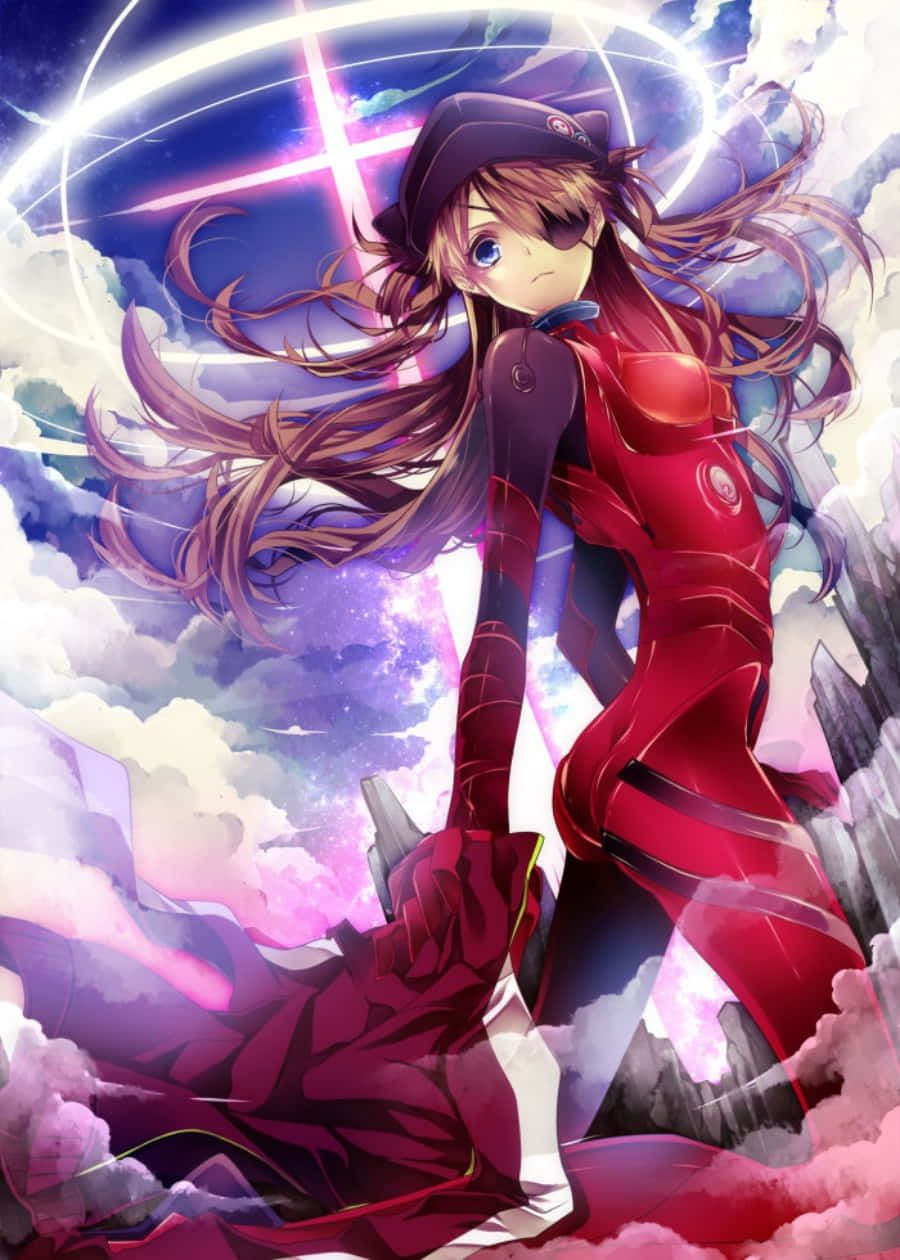 900x1260 Download Light Cross Asuka Neon Genesis Evangelion iPhone Wallpaper