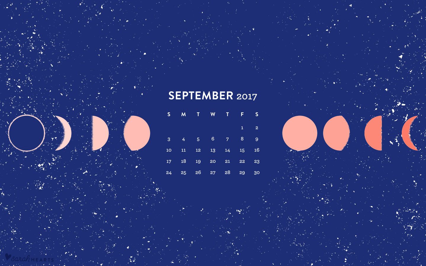 1440x900 September 2017 Calendar Wallpaper