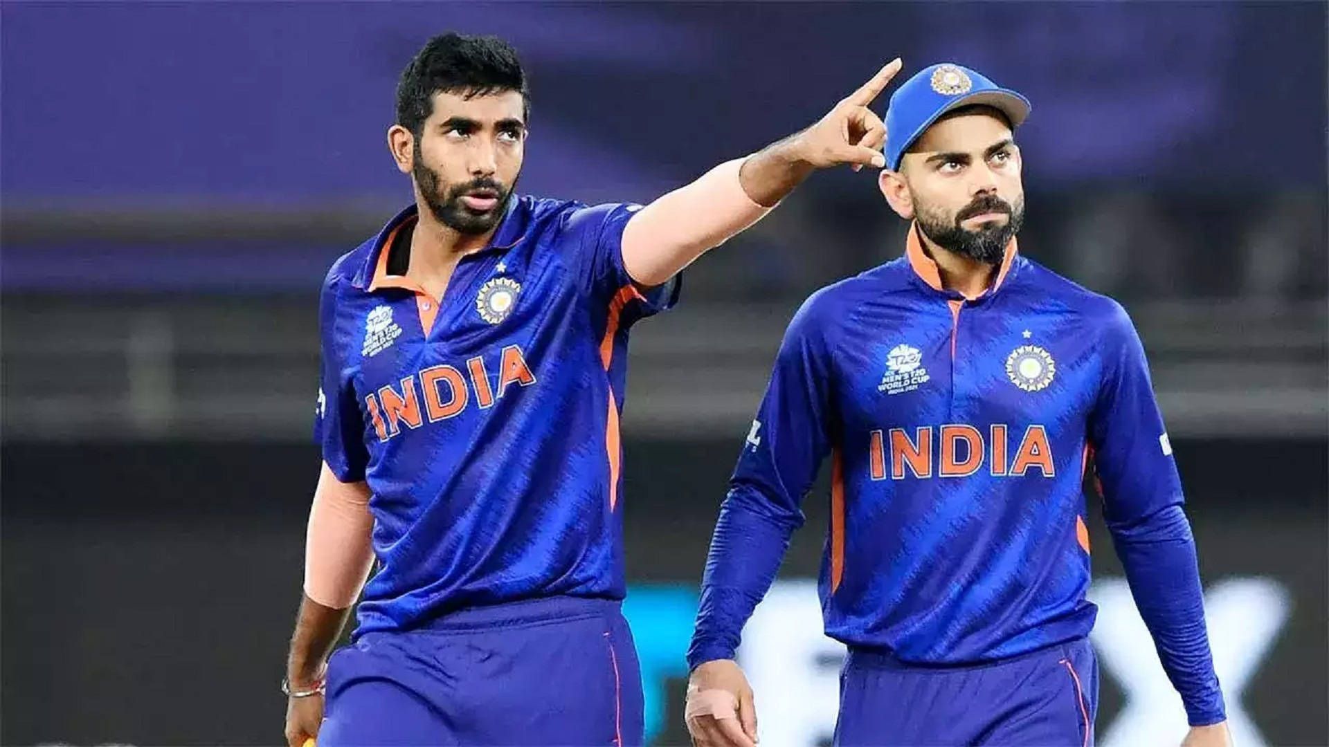 1920x1080 Download Indian Cricket Jasprit Bumrah And Virat Kohli Wallpaper