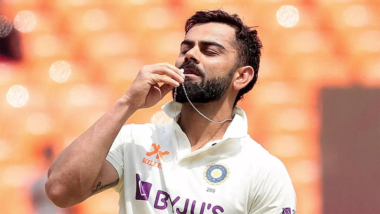 1280x720 Watch: Virat Kohli's delightful gesture after notching up his 28th Test ton. Cricket News of India