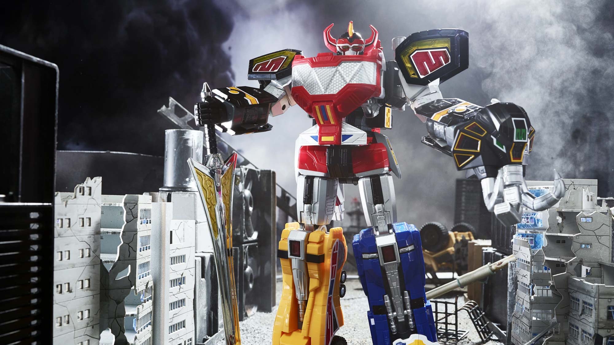 2000x1125 Hasbro Power Rangers Lightning Collection Zord Ascension Project Mighty Morphin Dino Megazord