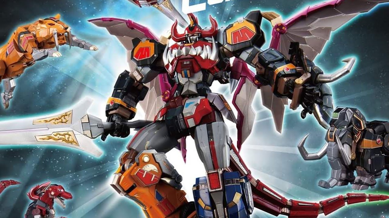 1280x720 Power Rangers Dino Megazord Flame Toy Reveal, LOOKS AMAZING AS HELL