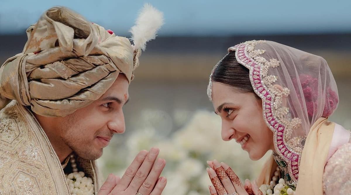1200x667 Kiara Advani and Sidharth Malhotra's first wedding photo have a Shershaah connect: 'Humari permanent booking ho gayi'. Bollywood News Indian Express
