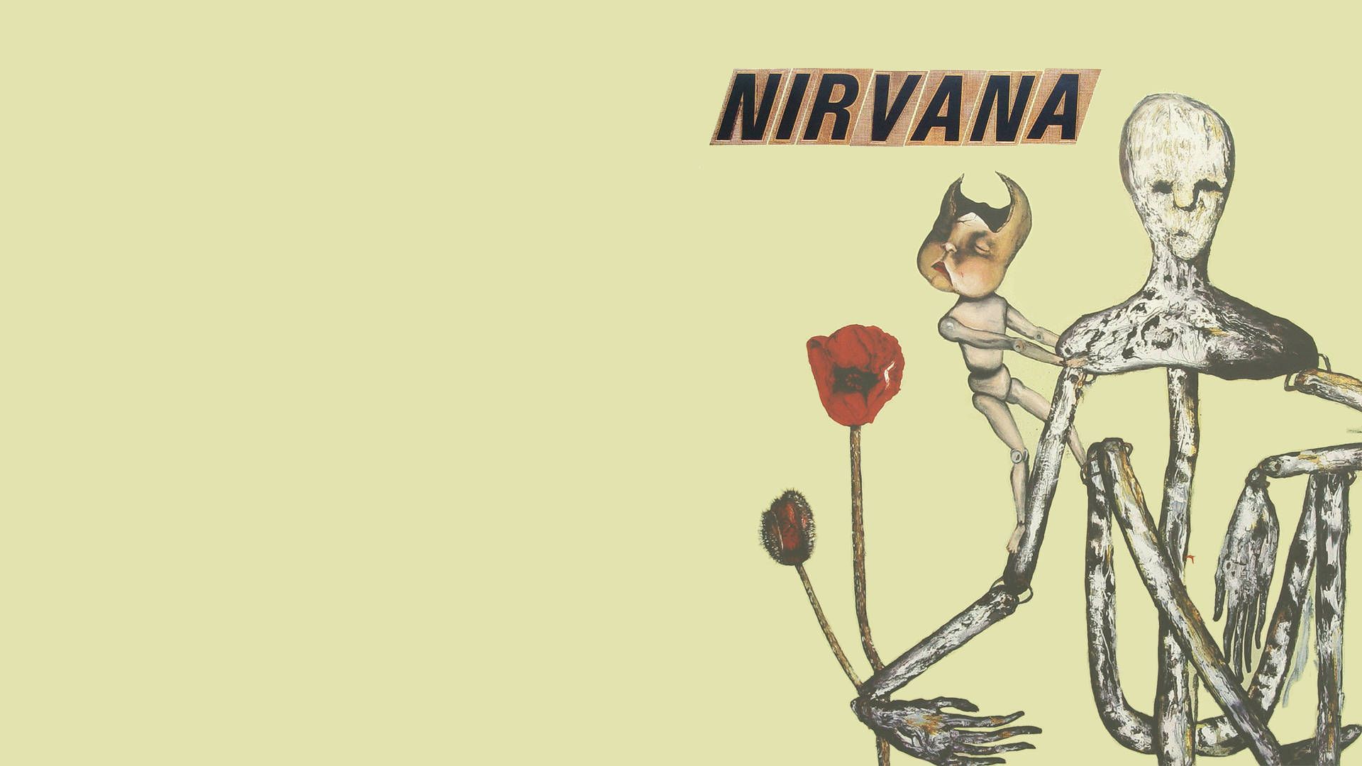 1920x1080 Download Caption: Powerful Imagery of Nirvana's 4K Insecticide Album Cover Wallpaper