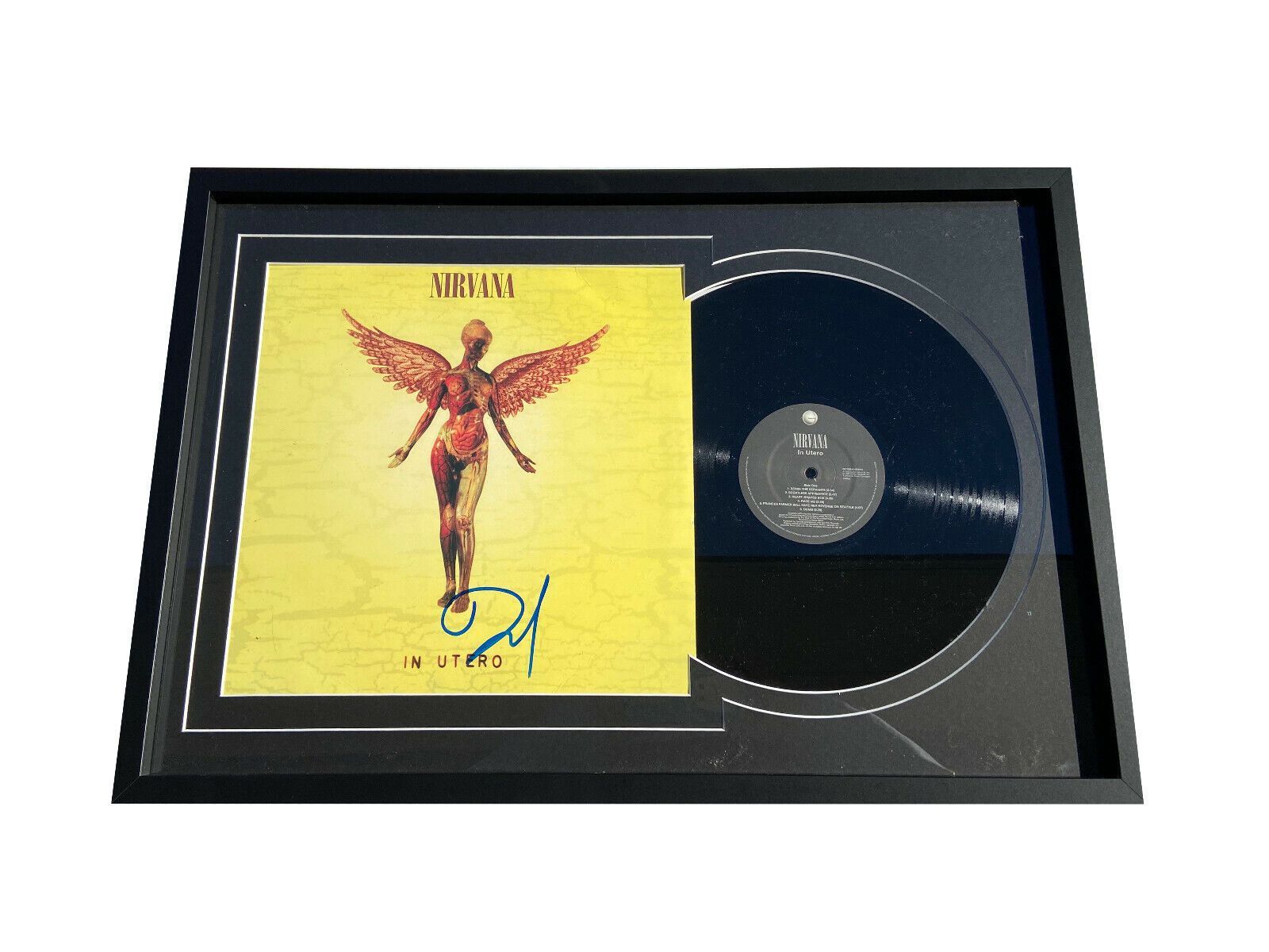 1600x1200 DAVE GROHL SIGNED FRAMED NIRVANA IN UTERO VINYL LP AUTO BAS BECKETT