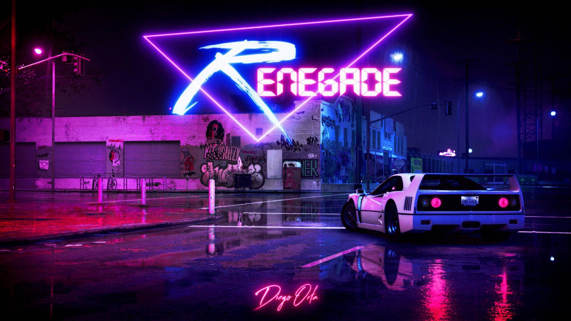 1920x1080 Download Cool Neon Jdm Aesthetic Wallpaper
