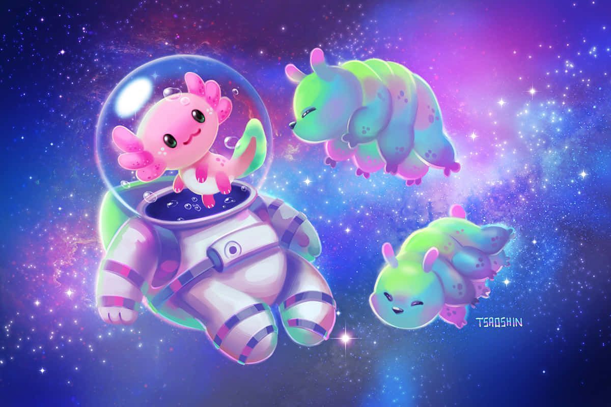 1200x800 Cute Axolotl Wallpaper