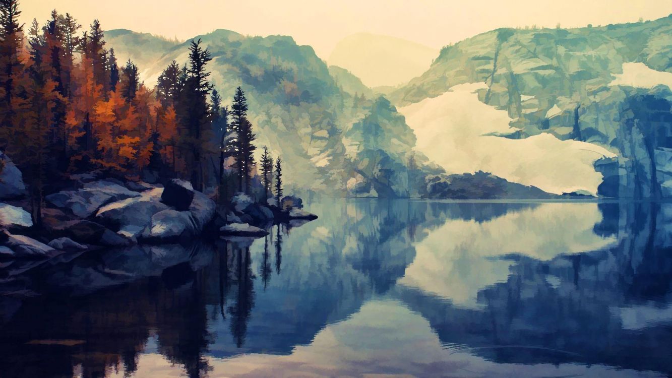 1333x750 Wallpaper Sigur Ros, Sigur Rs, Sglpur, Body of Water, Nature, Background Free Image