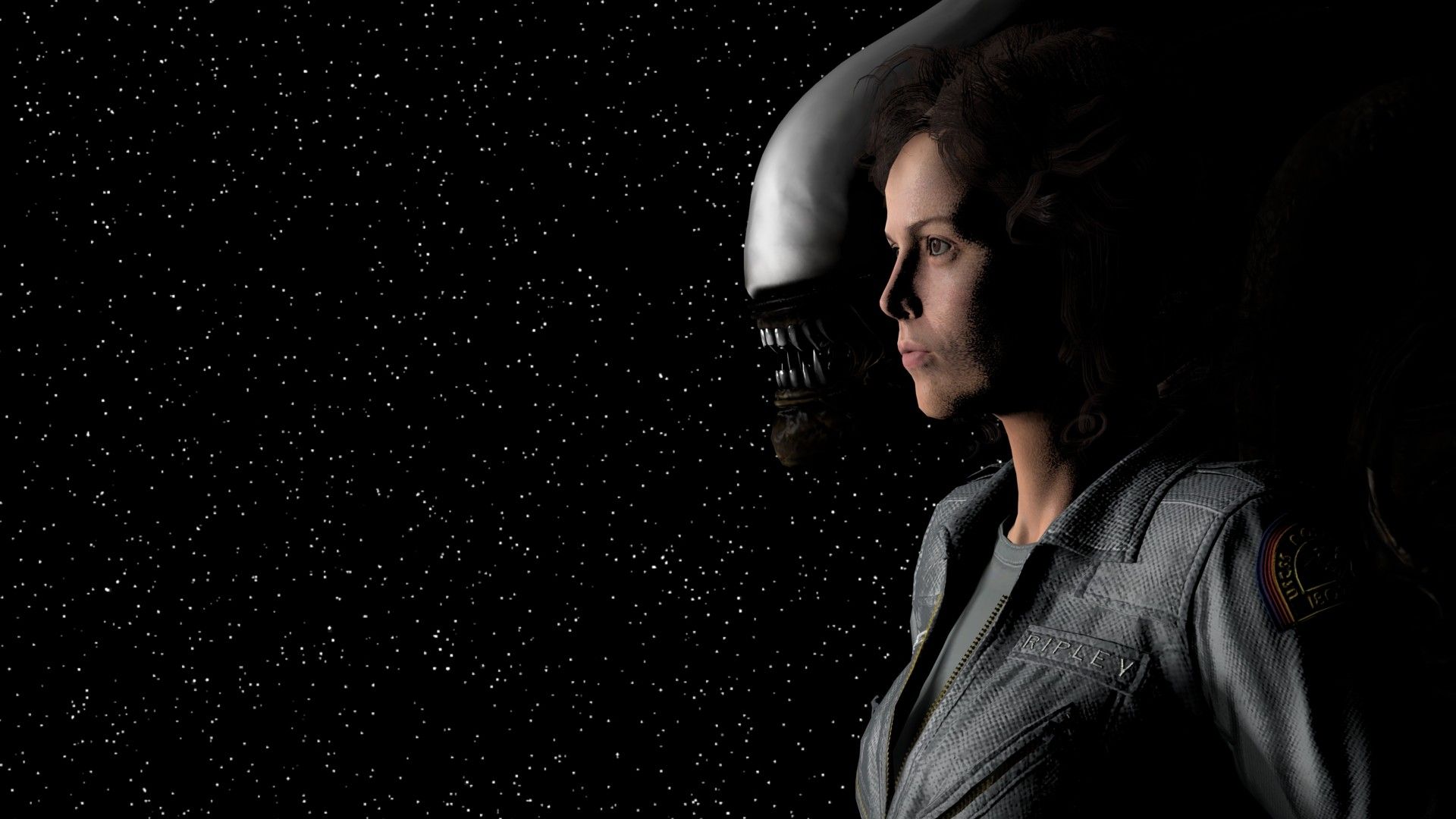 1920x1080 Women Actress Movies Space Alien Movie Sigourney Weaver Ellen Ripley Astronaut Stars Digital Art Mov Wallpaper:1920x1080
