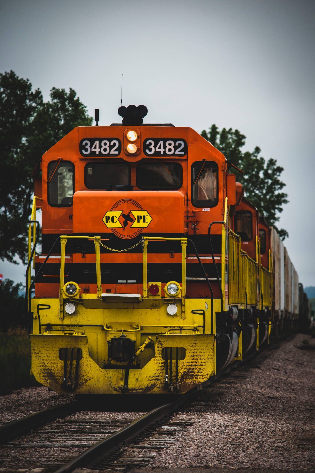 1280x1920 Download Choo Choo! Ride the colorful train Wallpaper