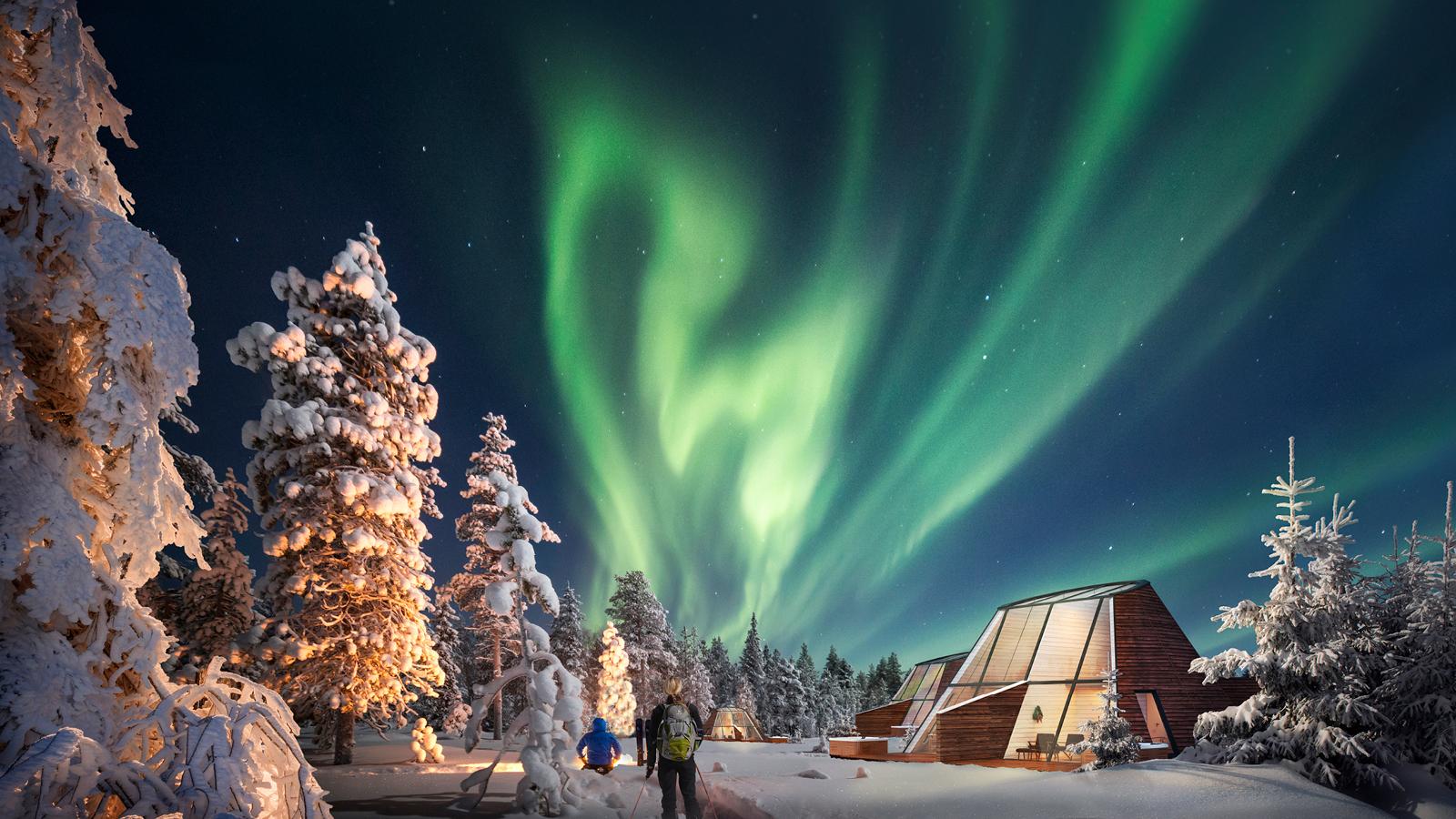 1600x900 Glass Resort offers the best seat in the house for Northern Lights viewing