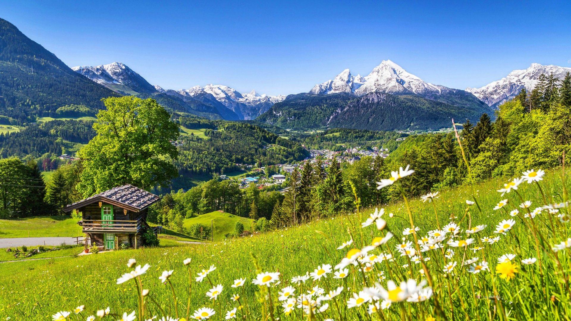 1920x1080 Berchtesgaden At Spring (Bavaria, Germany) Wallpaper. Wallpaper