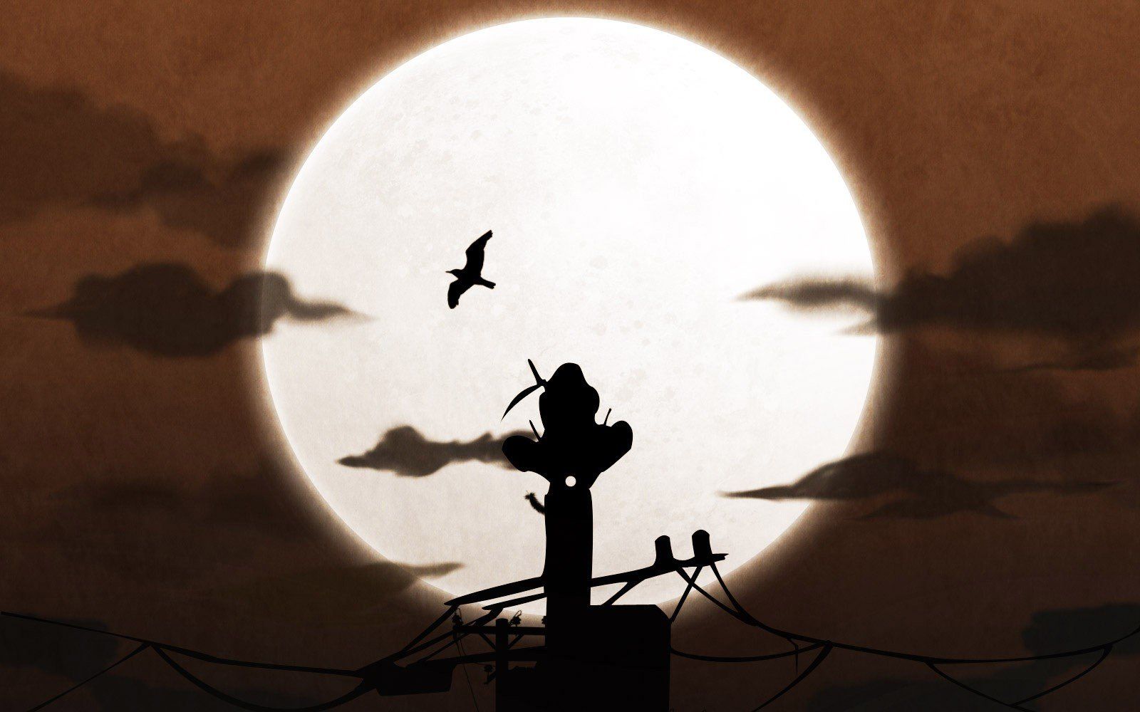 1600x1000 Itachi Moon Wallpaper