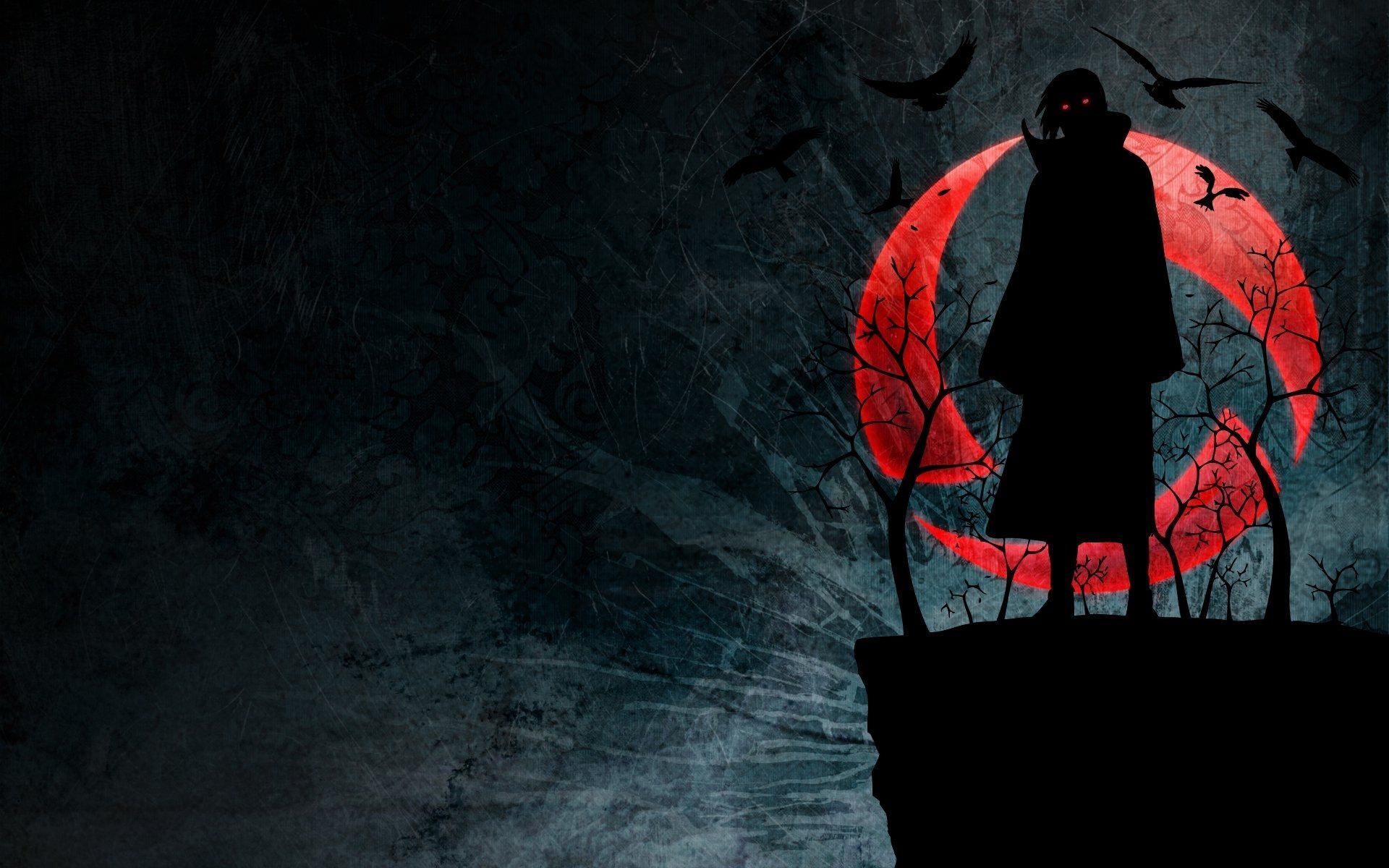 1920x1200 Download 1536x2048 Uchiha Itachi, Akatsuki, Crows, Dark, Naruto, Red Moon Wallpaper for Apple iPad Mini, Apple IPad 4