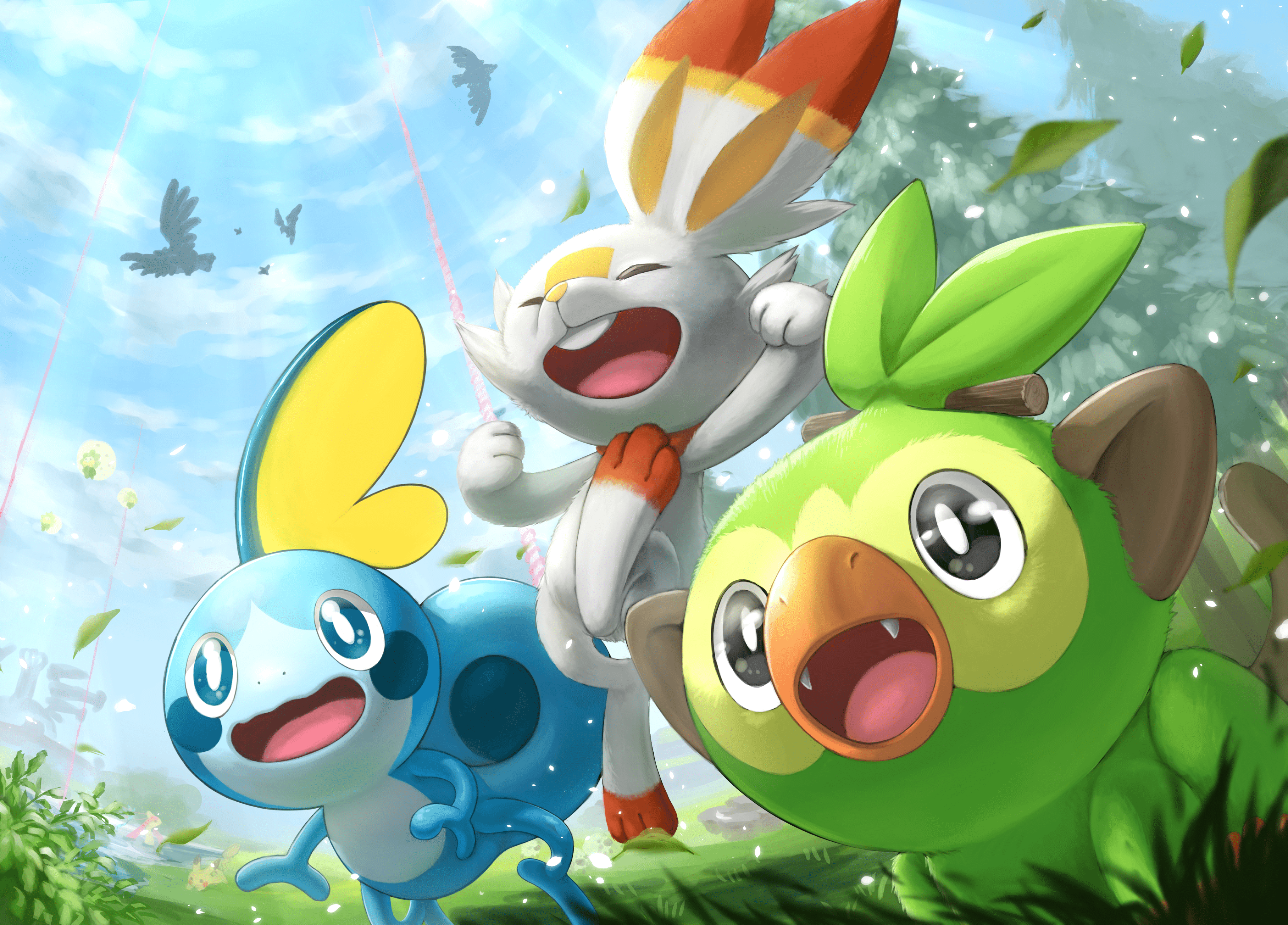 Download This Free Pokemon Sword And Shield Wallpaper Featuring The Galar  Starters – NintendoSoup