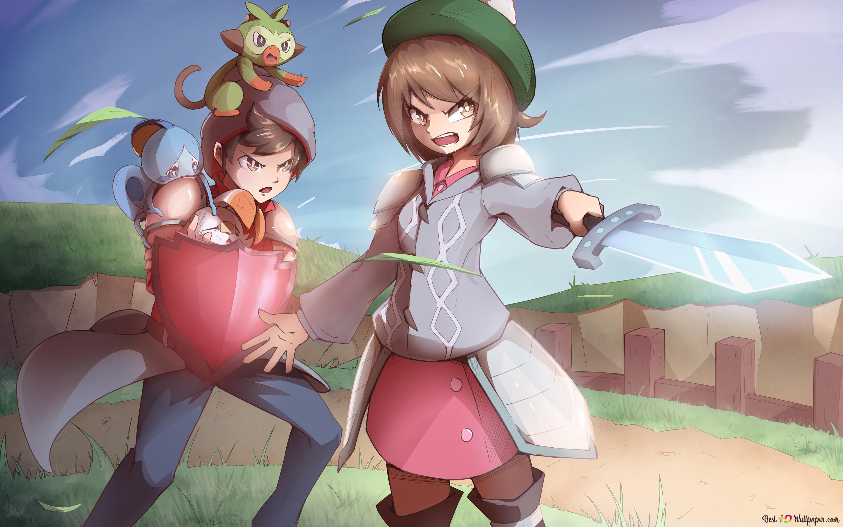 2880x1800 Pokemon Sword And Shield Trainer's 2K wallpaper download