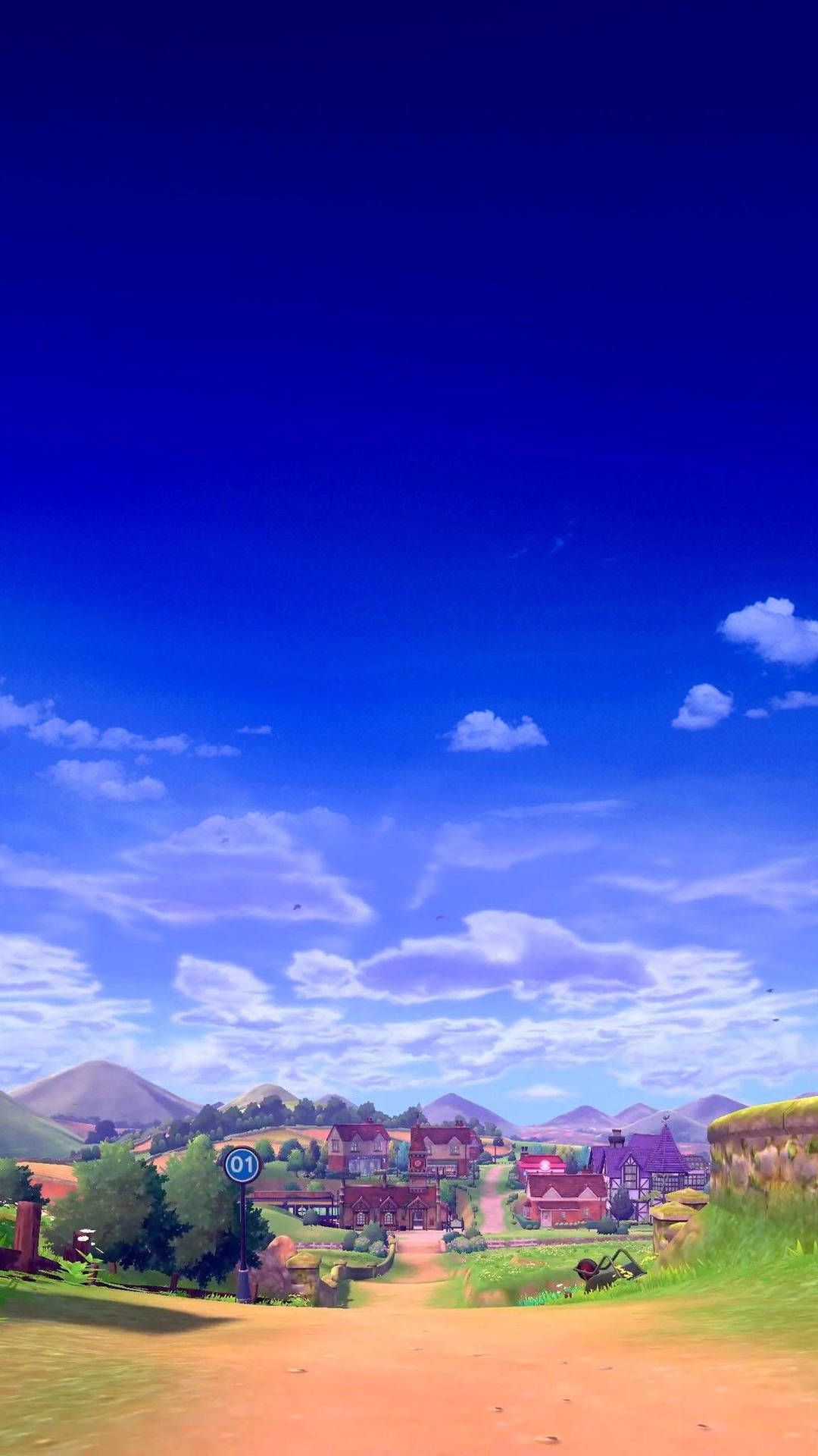 1080x1920 Download Pokémon Sword And Shield Royal Blue Sky Wallpaper