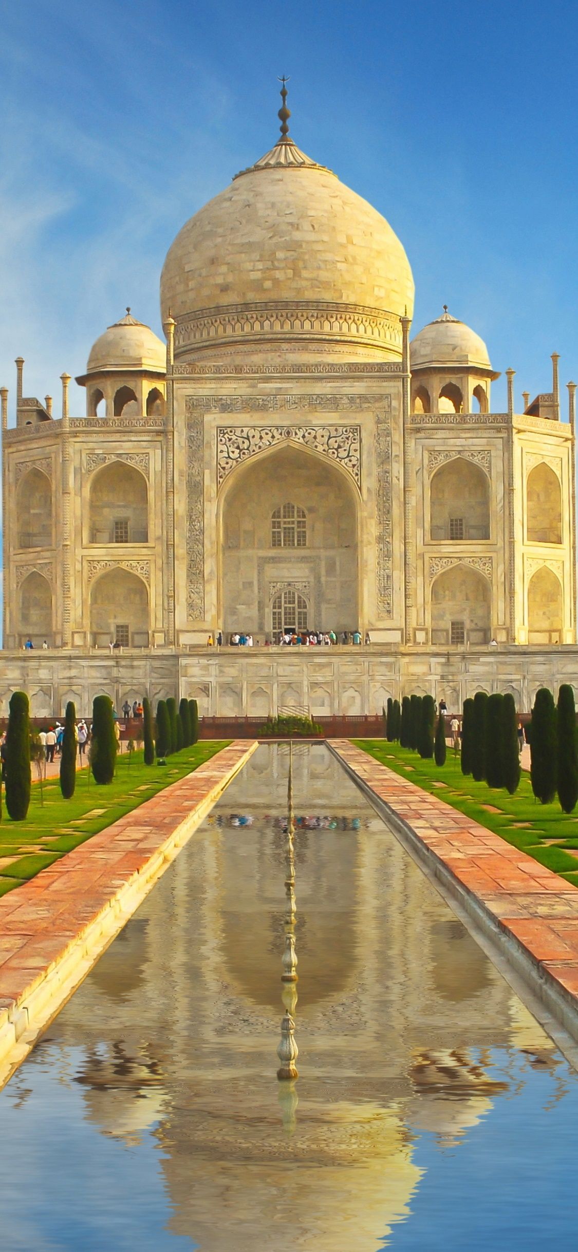 1125x2436 Wallpaper / Man Made Taj Mahal Phone Wallpaper, Building, India, Reflection, Dome, Monument, 1125x2436 free download