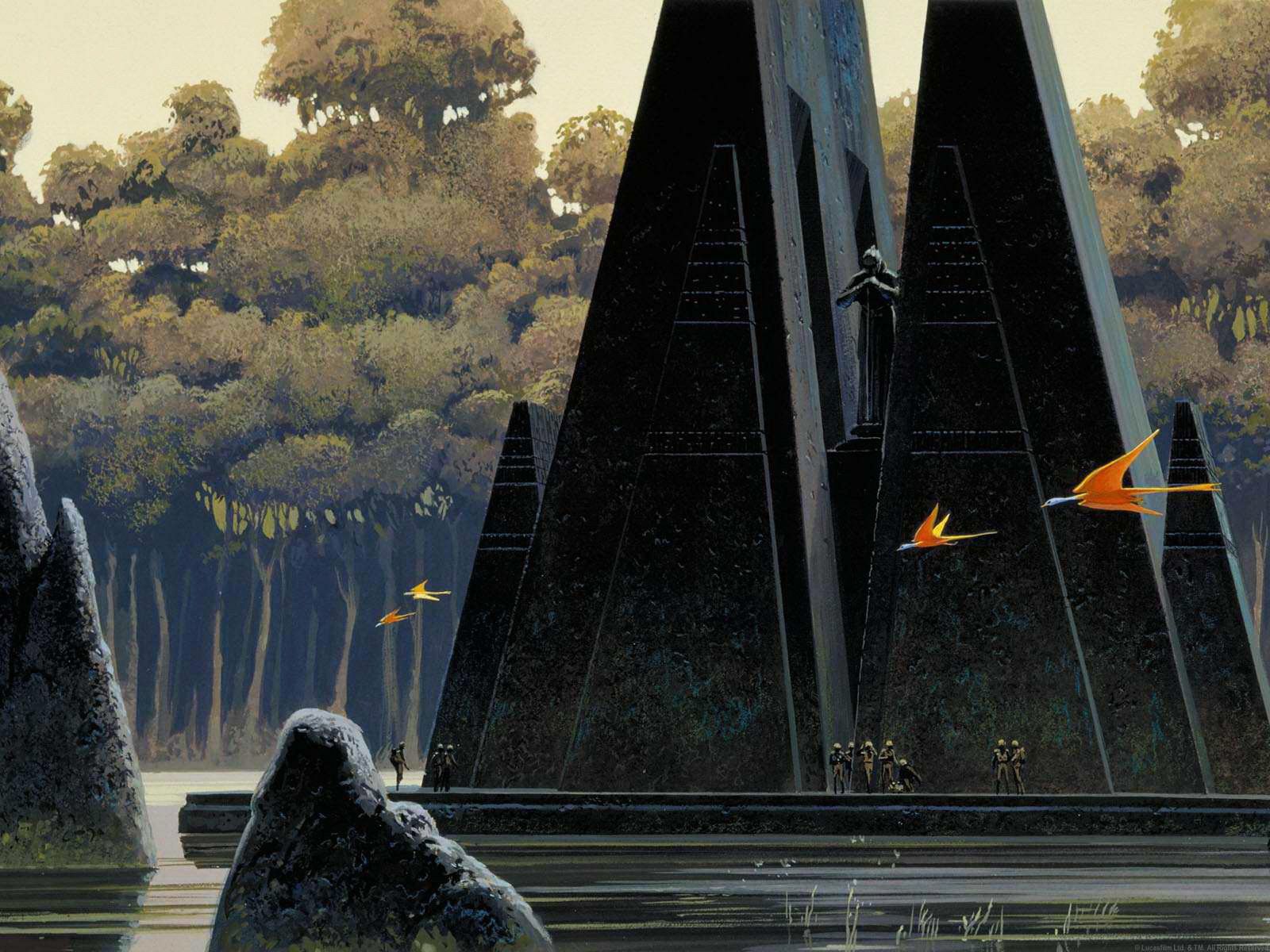 1600x1200 Ralph McQuarrie Star Wars The Force Awakens Concept Art 4