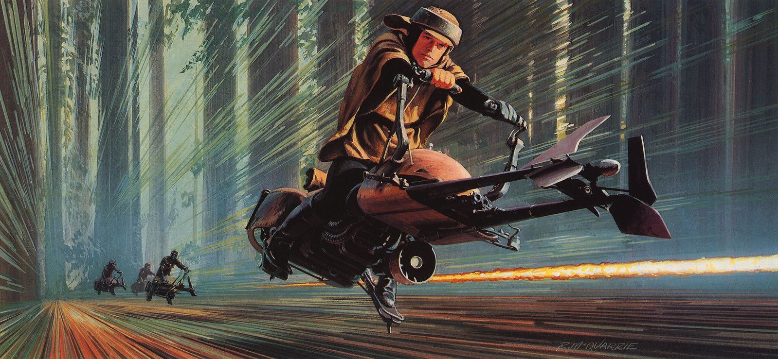 1599x739 Ralph McQuarrie: Return of the Jedi 9. Luke Skywalker race