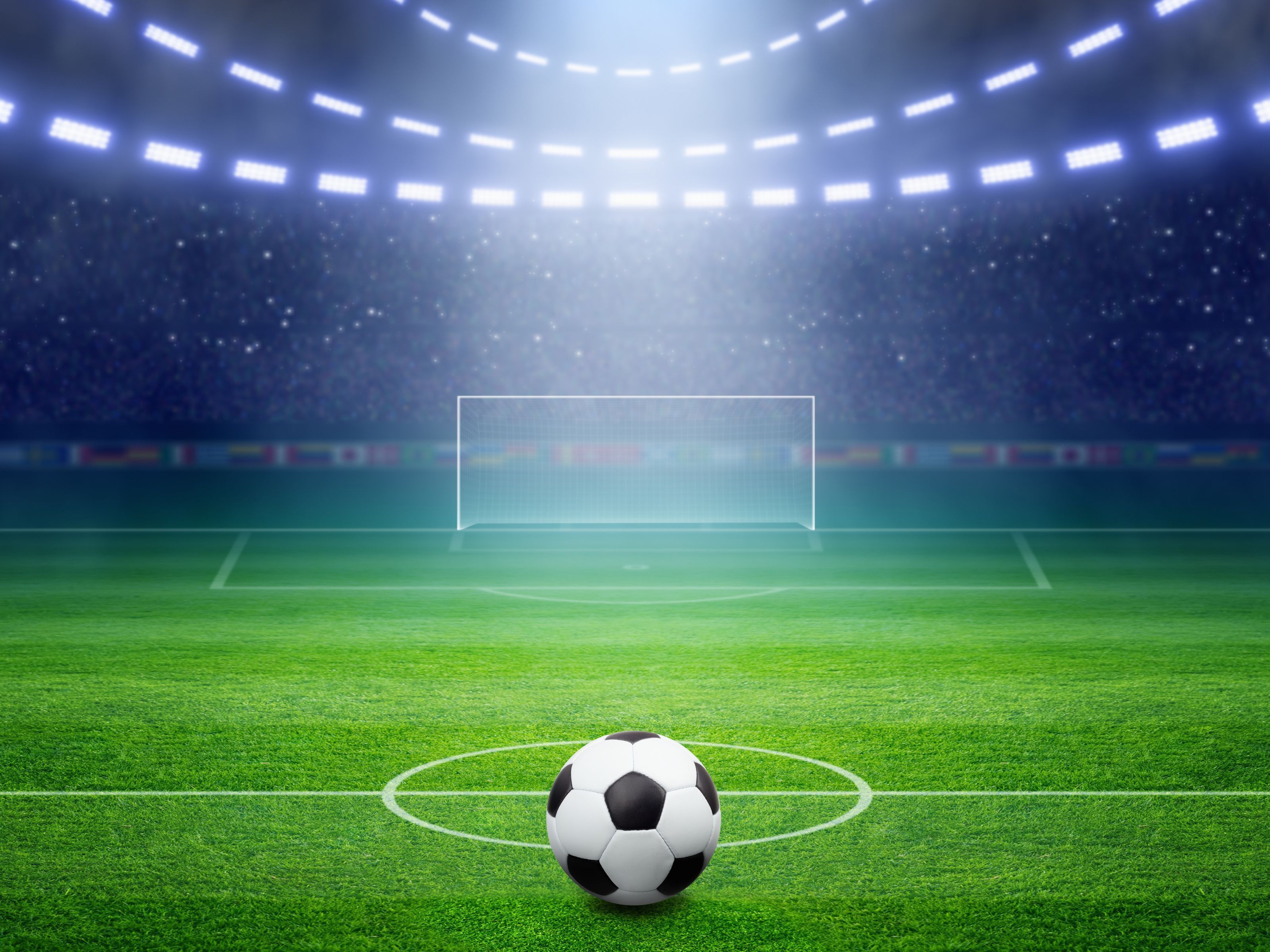 3200x2400 Soccer Field Lights Wall Mural