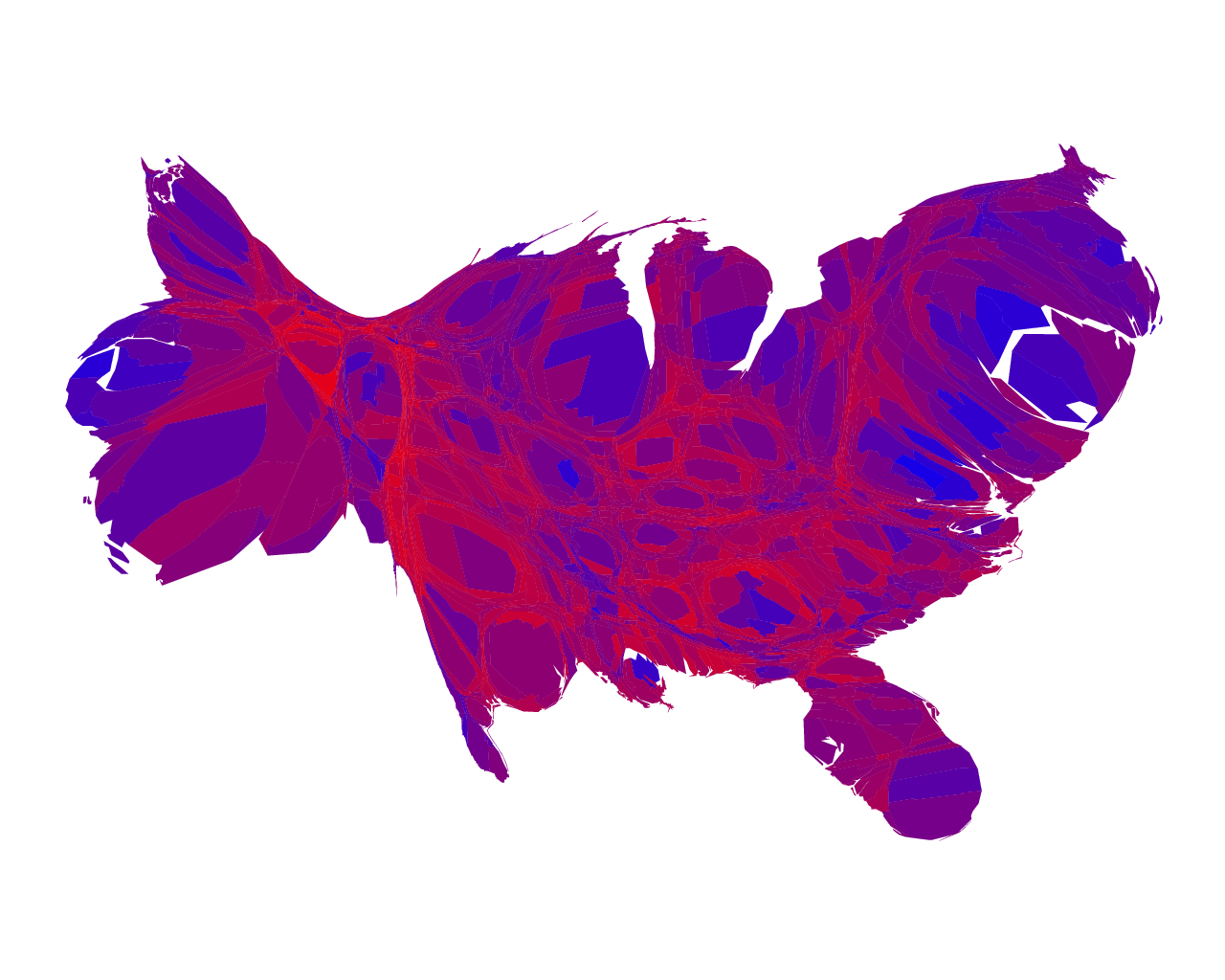 1280x1024 Election map wallpaper