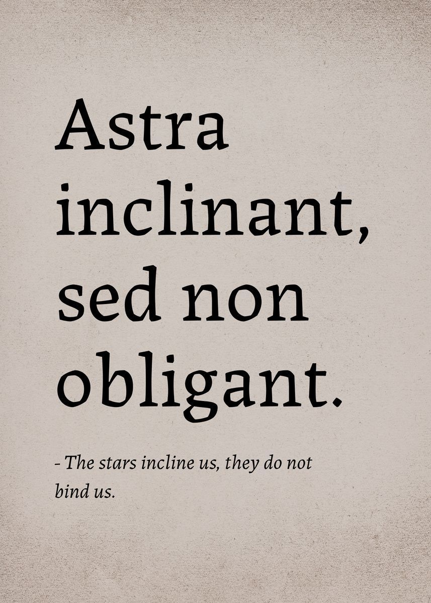 857x1200 Latin Quote Fate Direction' Poster