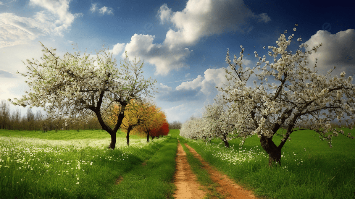 1200x673 Yellow Road In Spring With Tree Blossom Background, Bjm Music Stock Videos, Royaltyfree Footage, Image Of Spring Picture Background Image And Wallpaper for Free Download