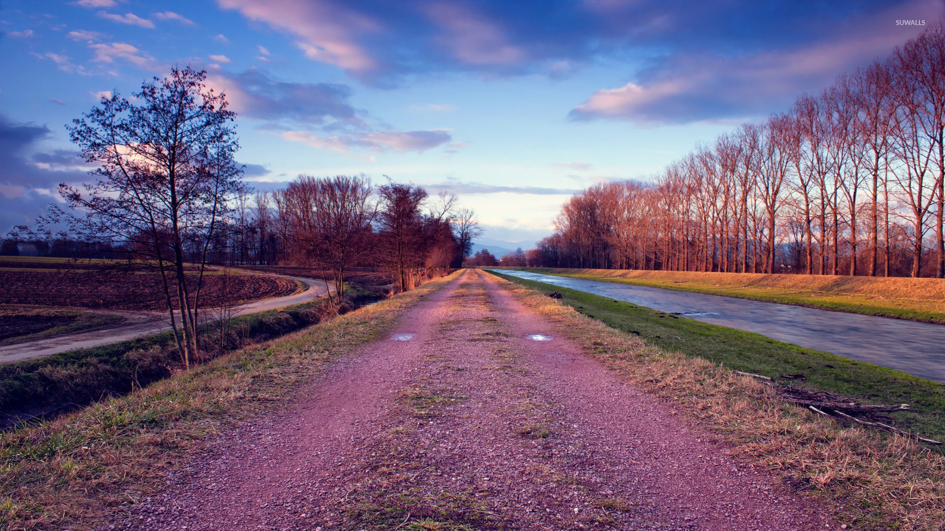 1920x1080 Riverside road wallpaper wallpaper
