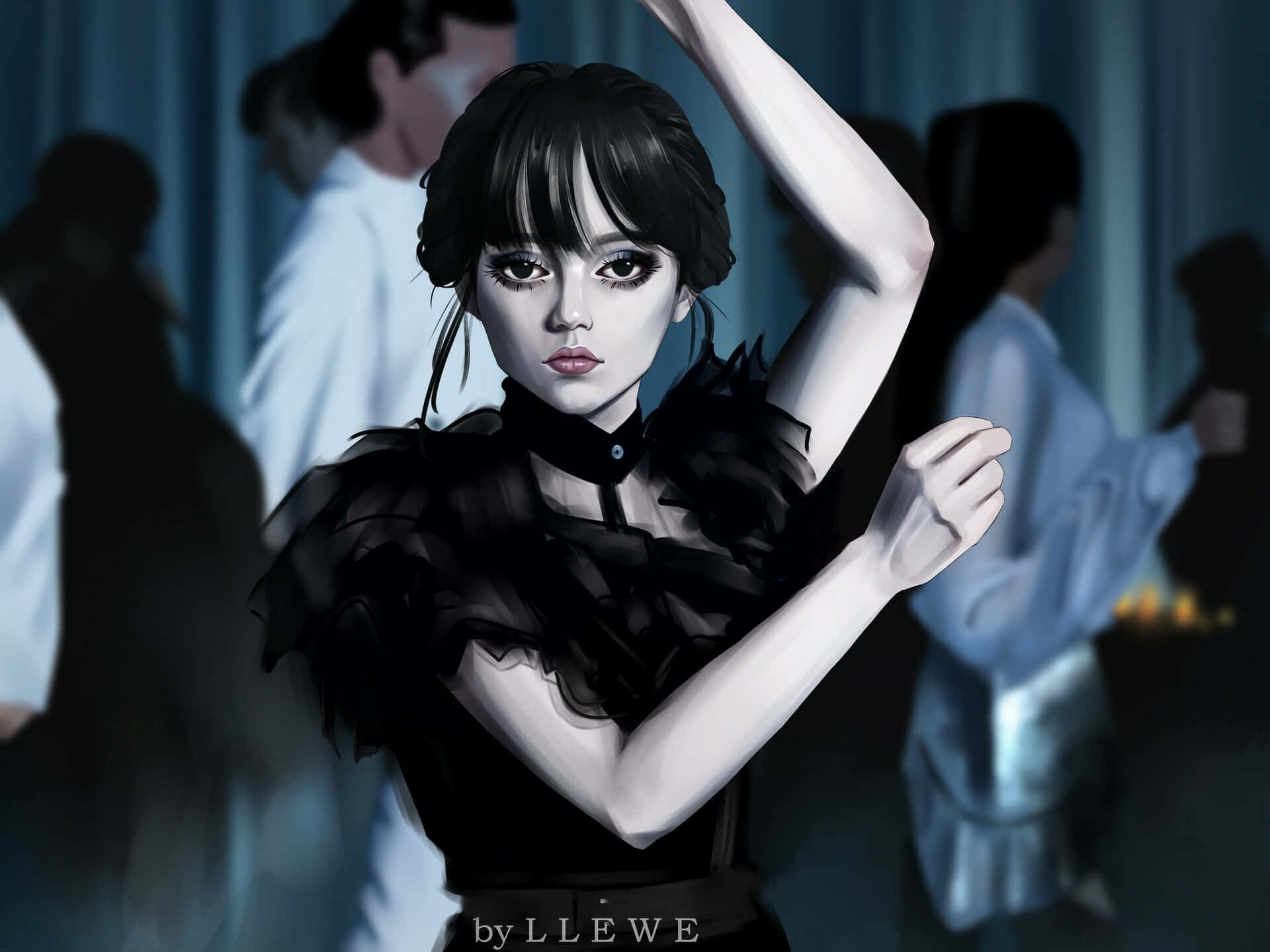 1920x1440 Download Wednesday Addams For Girls Wallpaper