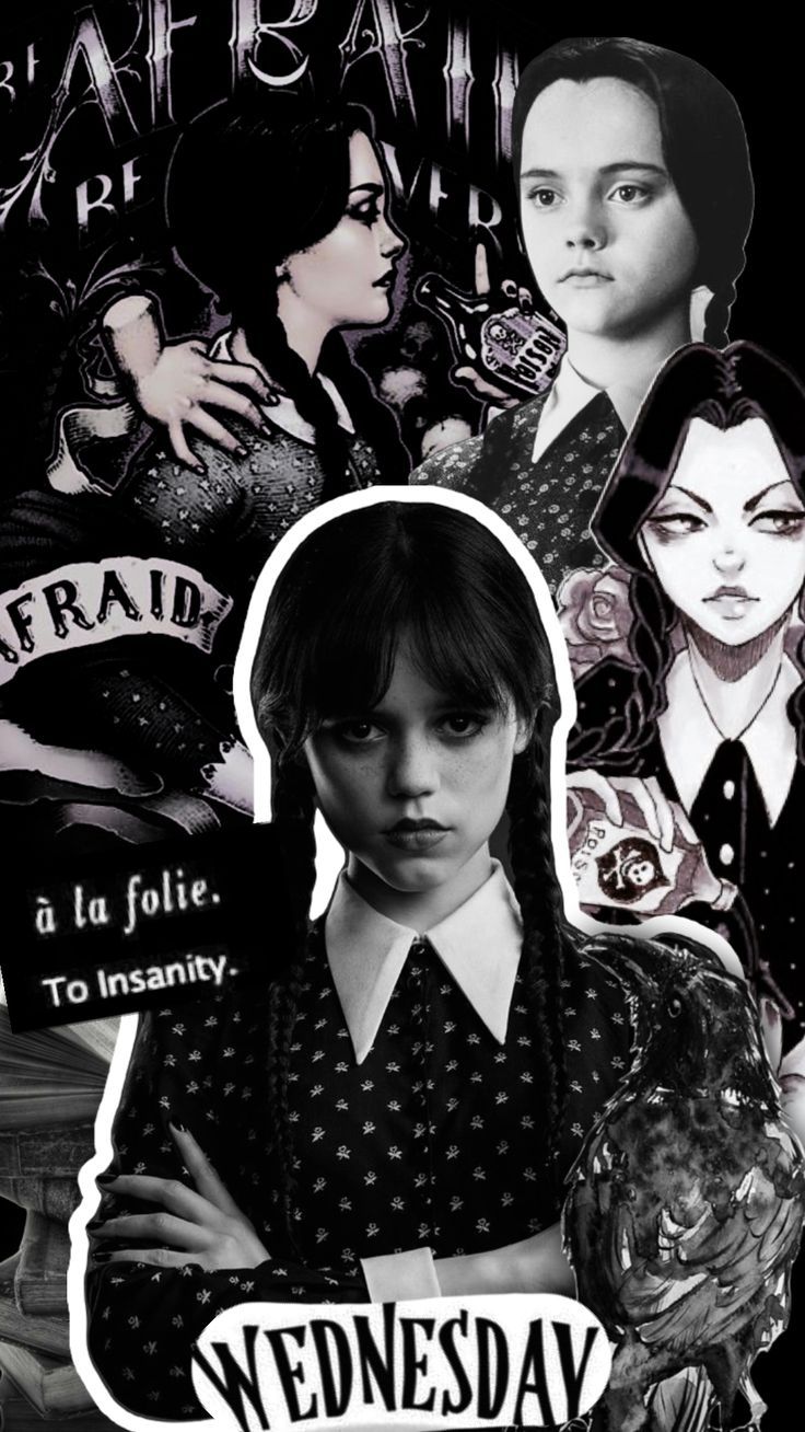 736x1308 Wednesday Addams wallpaper