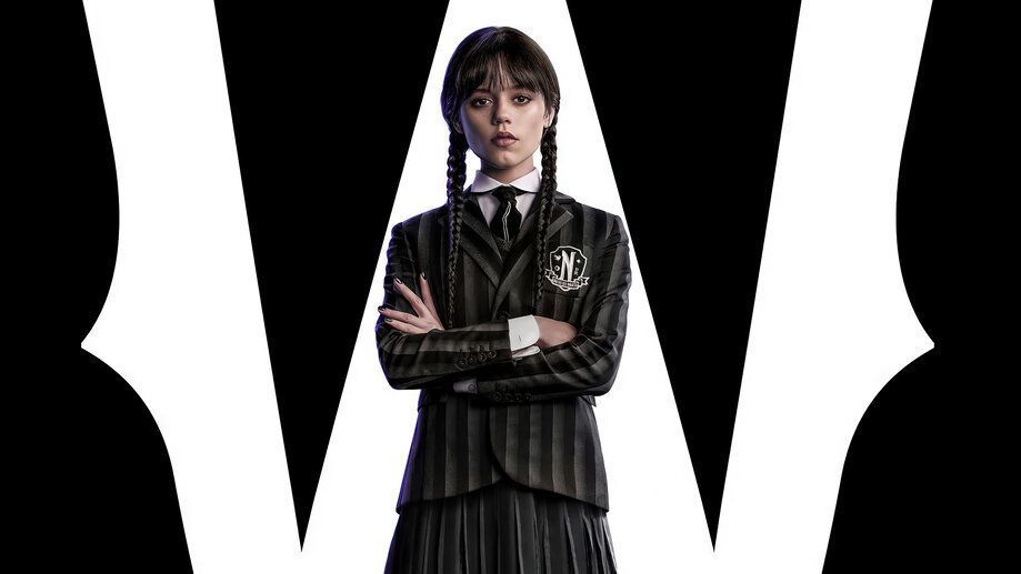 919x517 Wednesday Addams Jenna Ortega Netflix Series Poster 4K Wallpaper iPhone HD Phone h