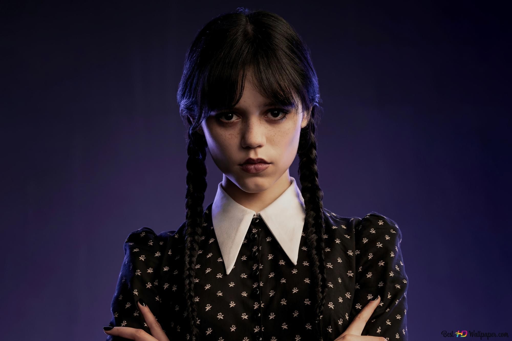 2000x1333 Wednesday Addams (Jenna Ortega) from Wednesday series 4K wallpaper download