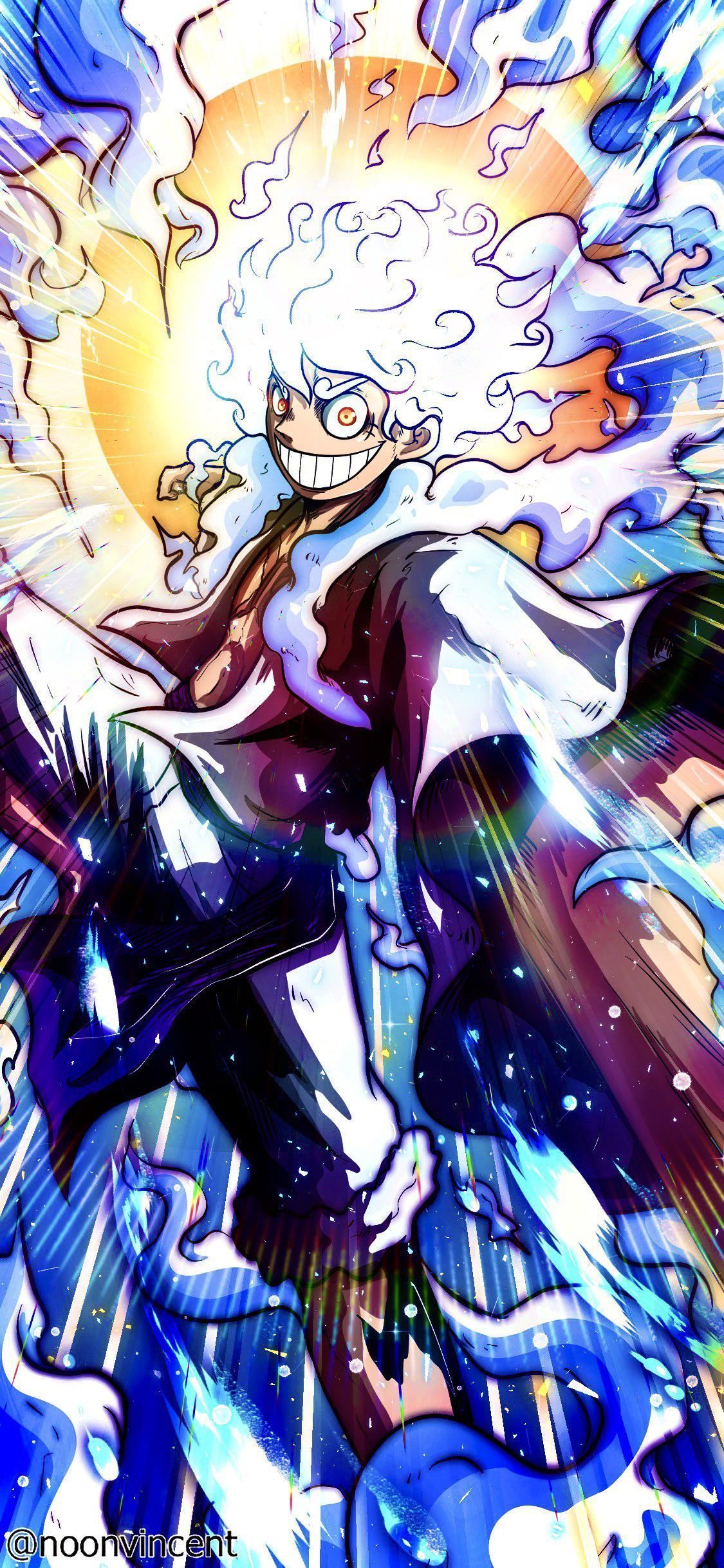 1125x2436 Gear 5 D. luffy. One piece wallpaper iphone, Luffy gear One piece luffy