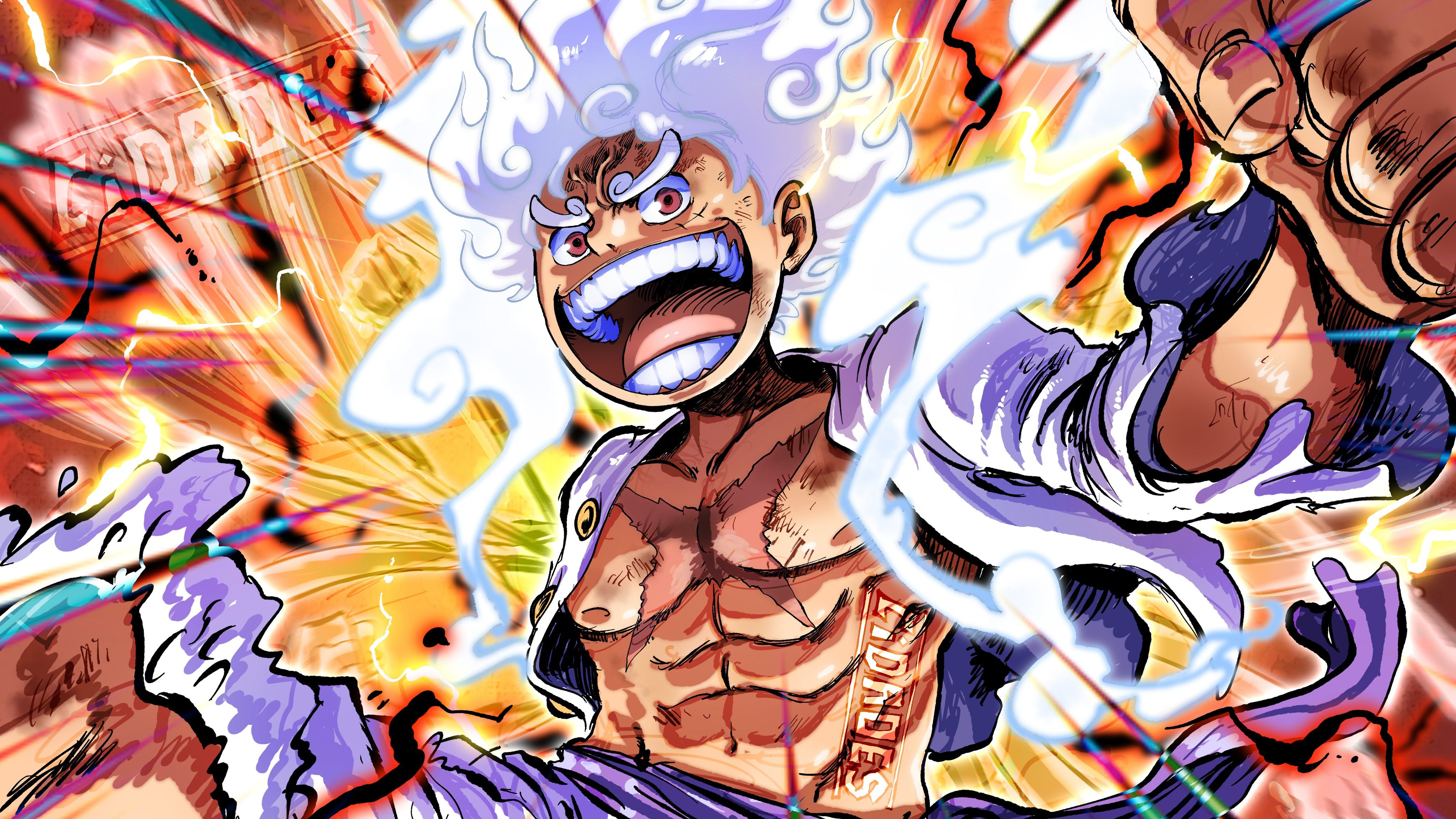 Hydros on X: GEAR 5 in One Piece Treasure Cruise! [Mystical Figure in  White] Monkey D. Luffy HD Art, 4K PC Wallpaper, 4K Phone Wallpaper! #OPTC # ONEPIECE  / X