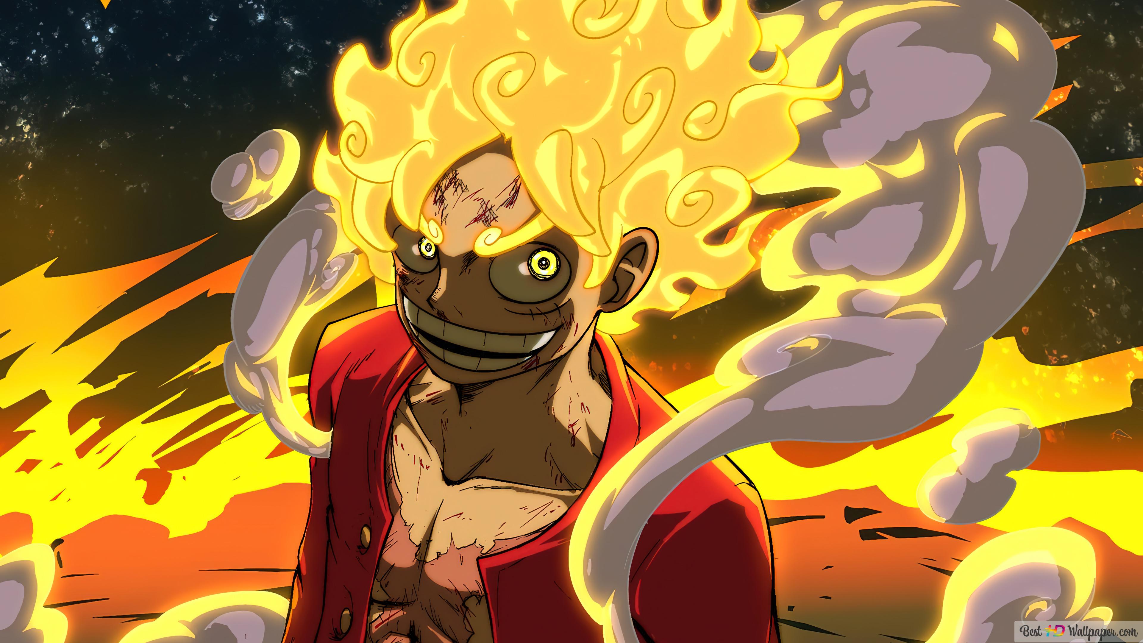 3840x2160 One Piece : Luffy Gear 5 Awakening 4K wallpaper download