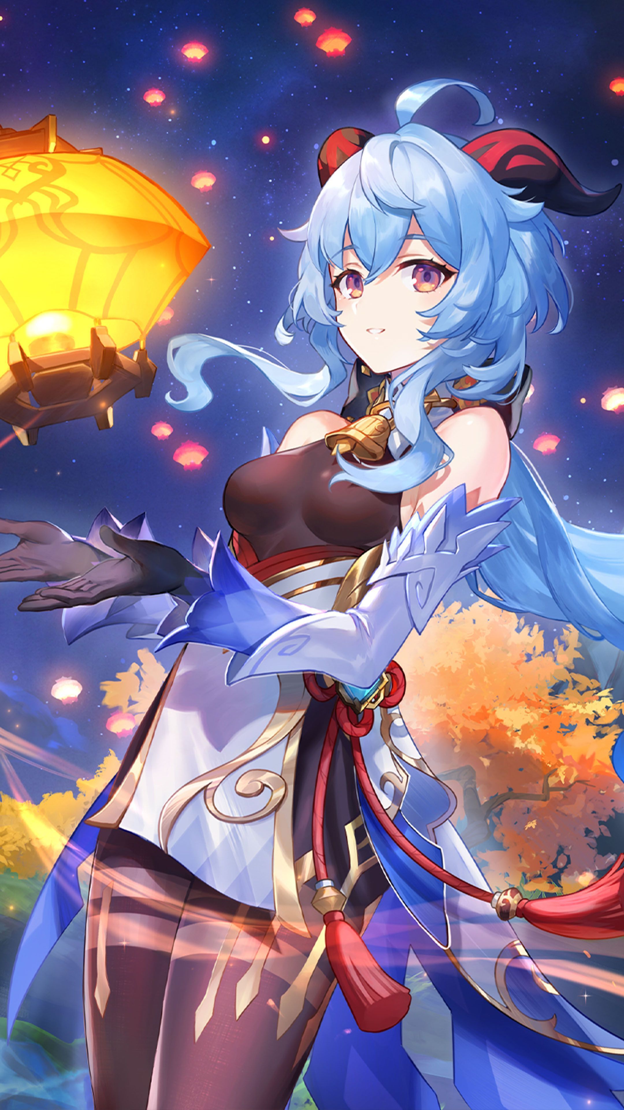 2160x3840 Ganyu Anime Girl Genshin Impact 4K Ultra HD Mobile Wallpaper for iPhone & Android