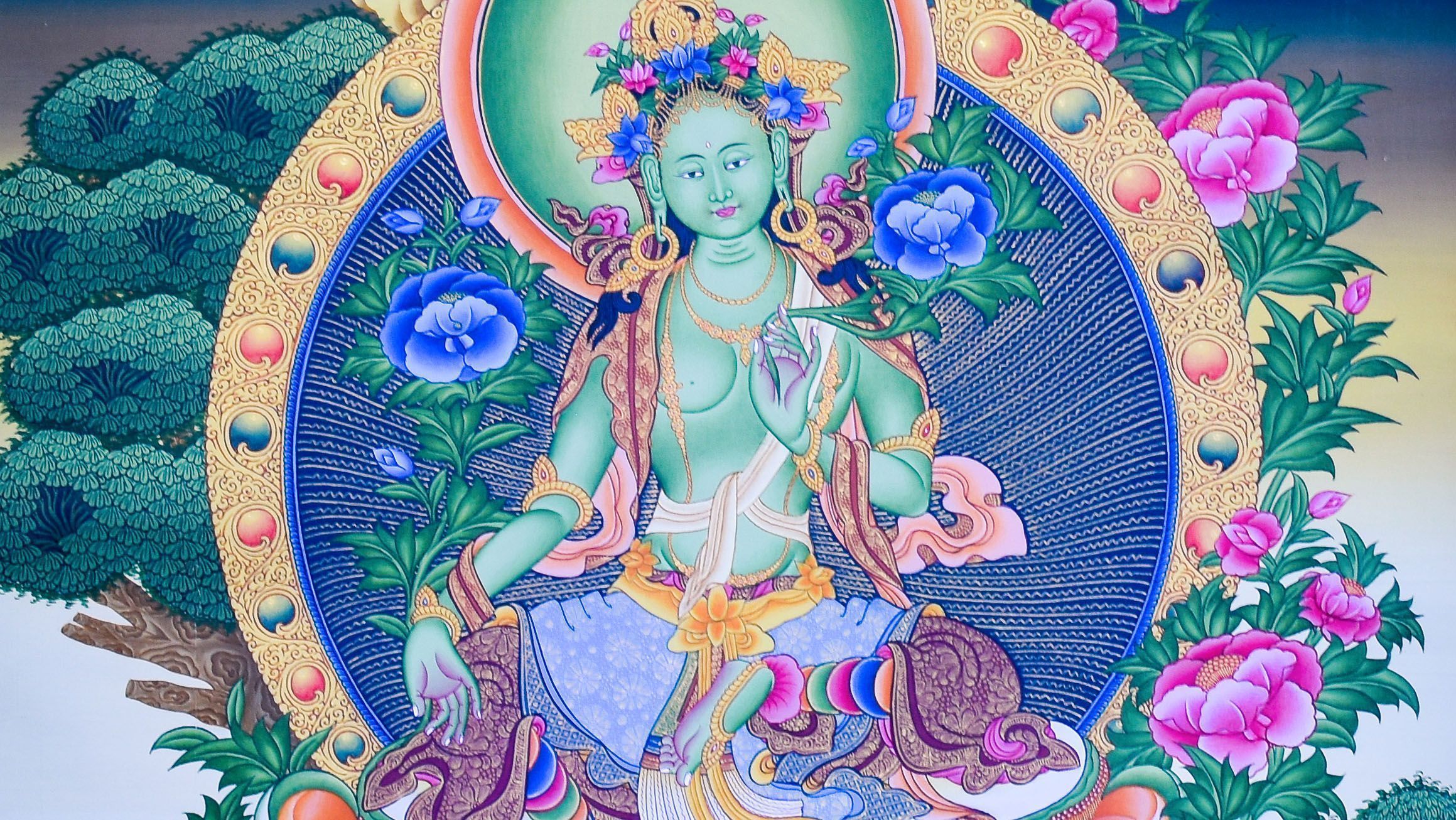 2319x1306 Green Tara Online Live Program: July 12